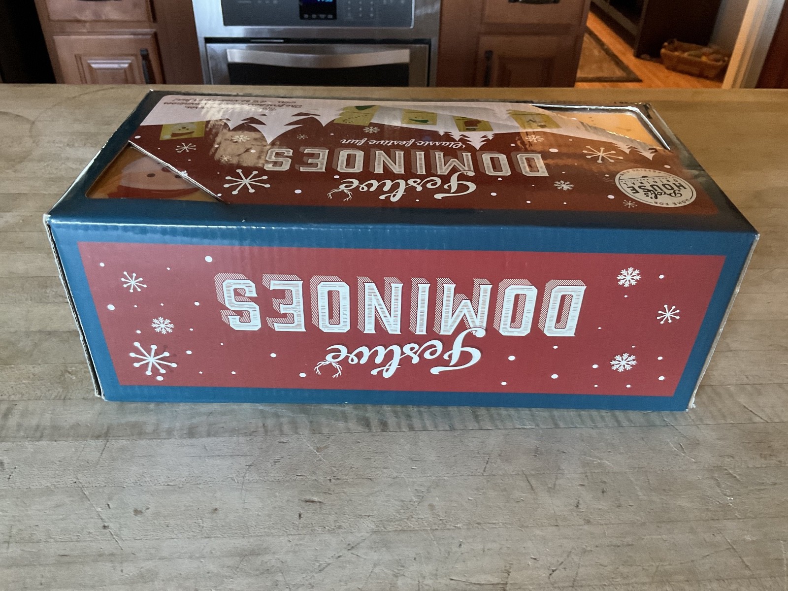 New Sealed Festive Holiday Christmas Dominoes Game From Professor Puzzle Age 3+