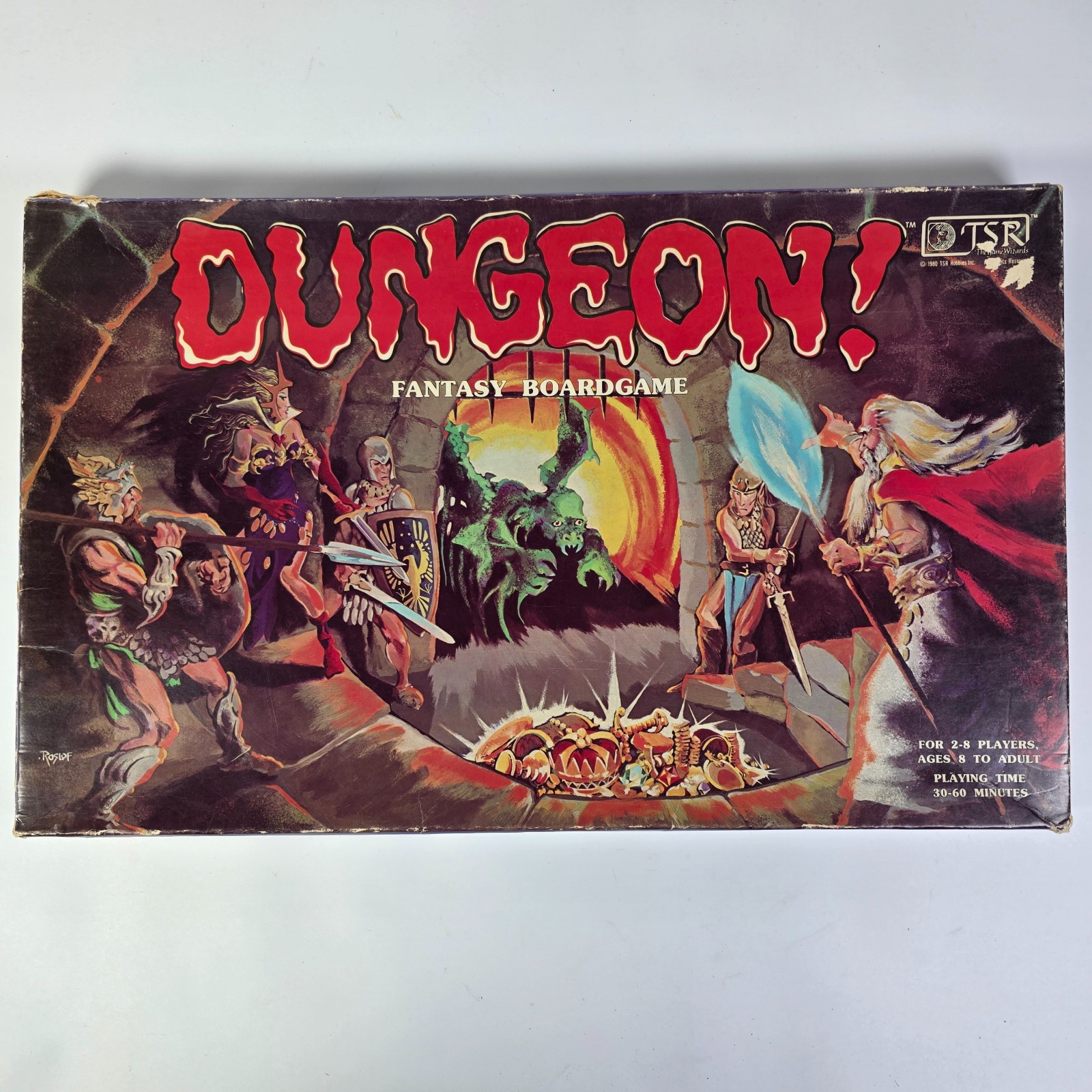 Vintage 1981 TSR Dungeon! Fantasy Board Game Near Complete – READ
