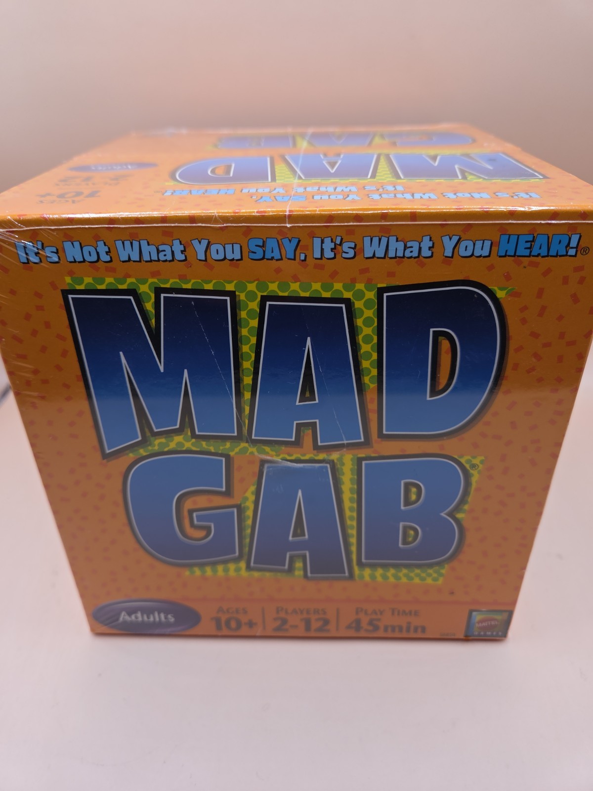 MAD GAB Adult Party Game 2009 Mattel Ages 10+ 2-12 Players – NEW FACTORY SEALED