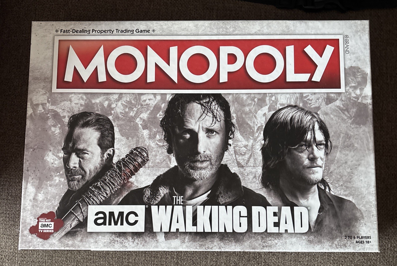 AMC The Walking Dead Monopoly Board 100% Complete game USAopoly Darryl Negan