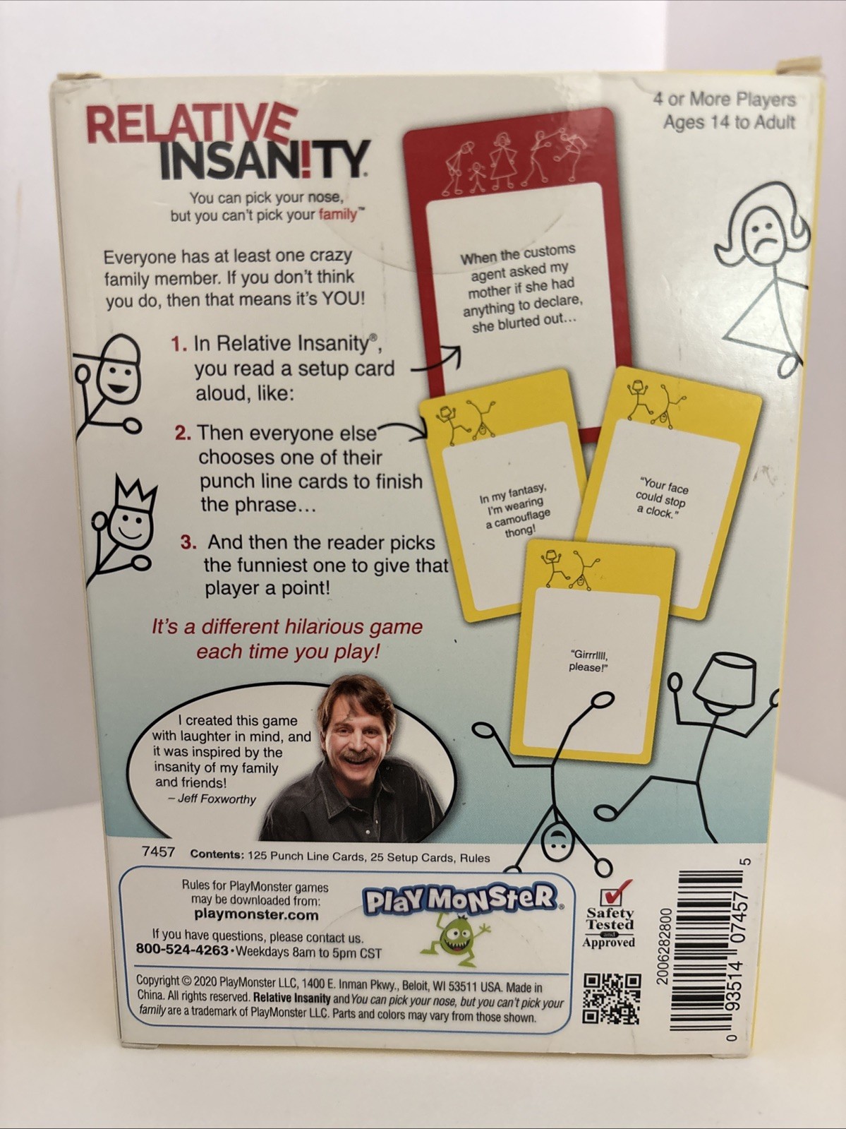 Relative Insanity Mini Game Ages 14 to Adult – NEW SEALED – Travel Game