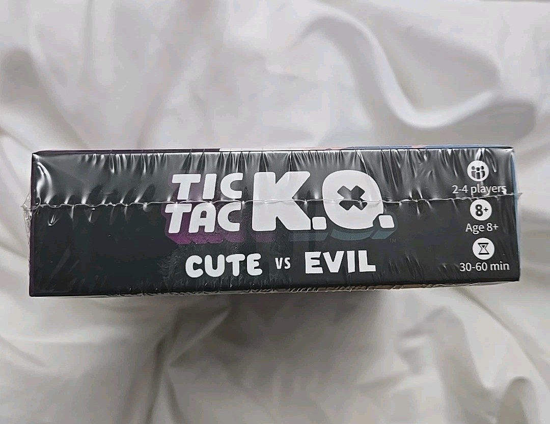 Tic Tac KO Cute vs Evil Card Game 8+ K.O. 2-4 Players Unstable Games New Sealed