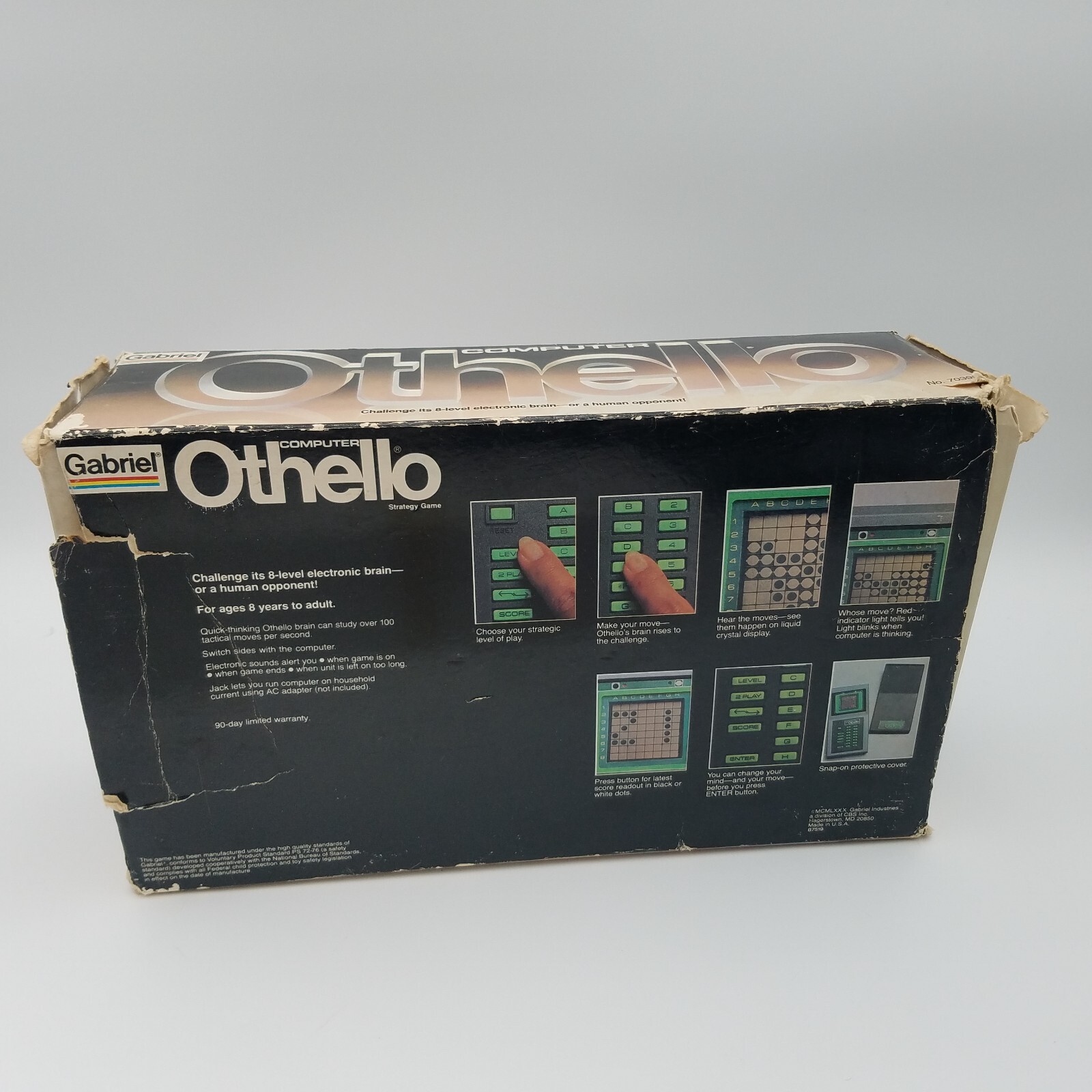 1980 Gabriel Computer Othello Strategy Game (Screen has Dead pixels)
