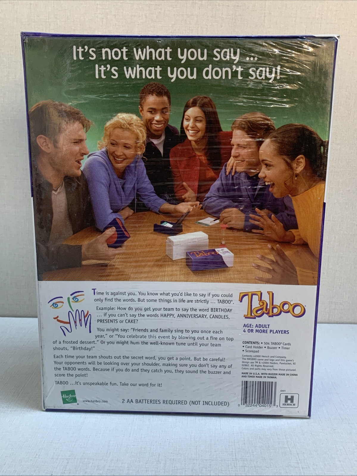 New Sealed 2000 Taboo Board Game Of Unspeakable Fun Milton Bradley