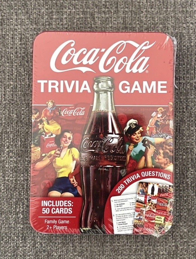 MasterPieces – Coca-Cola Trivia Game with Collectible Tin NEW