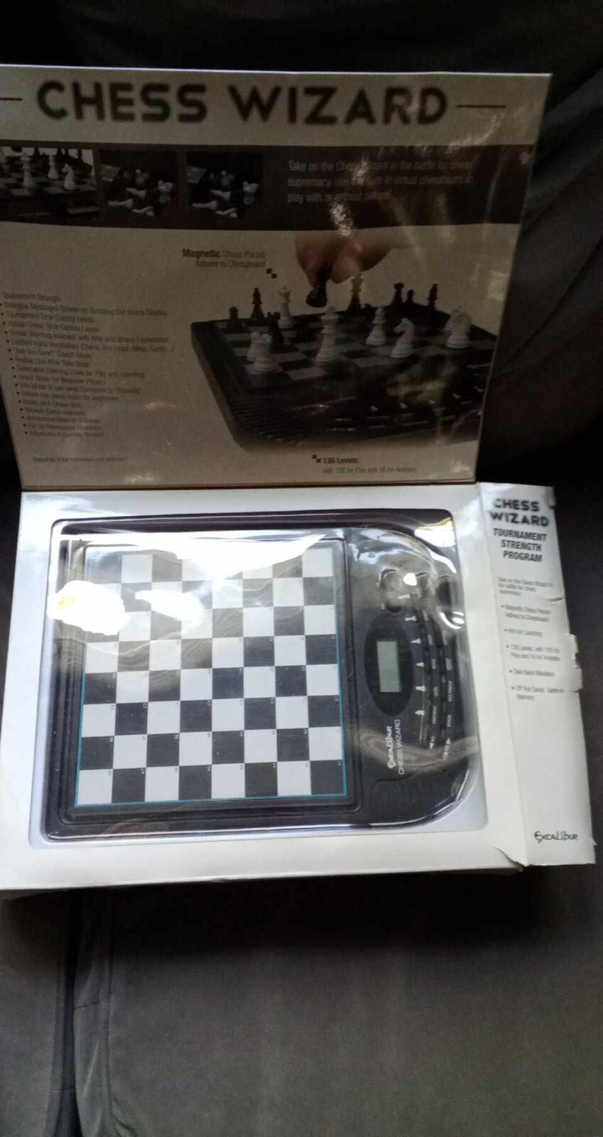 New Excalibur Chess Set Wizard Box Electronics Board Game