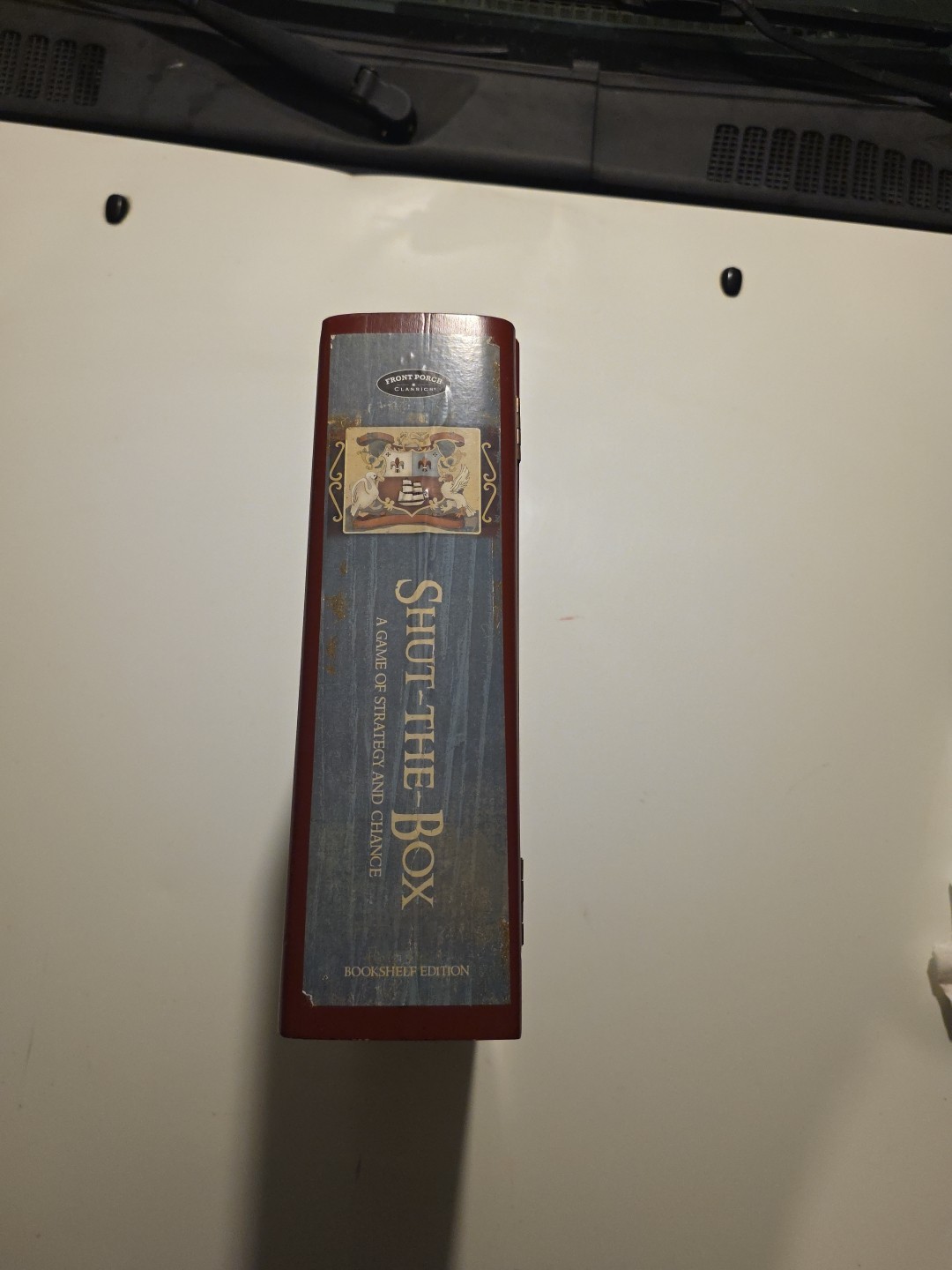 Shut-The-Box Game of Strategy & Chance OLD STOCK Book Shelf Edition Open Box