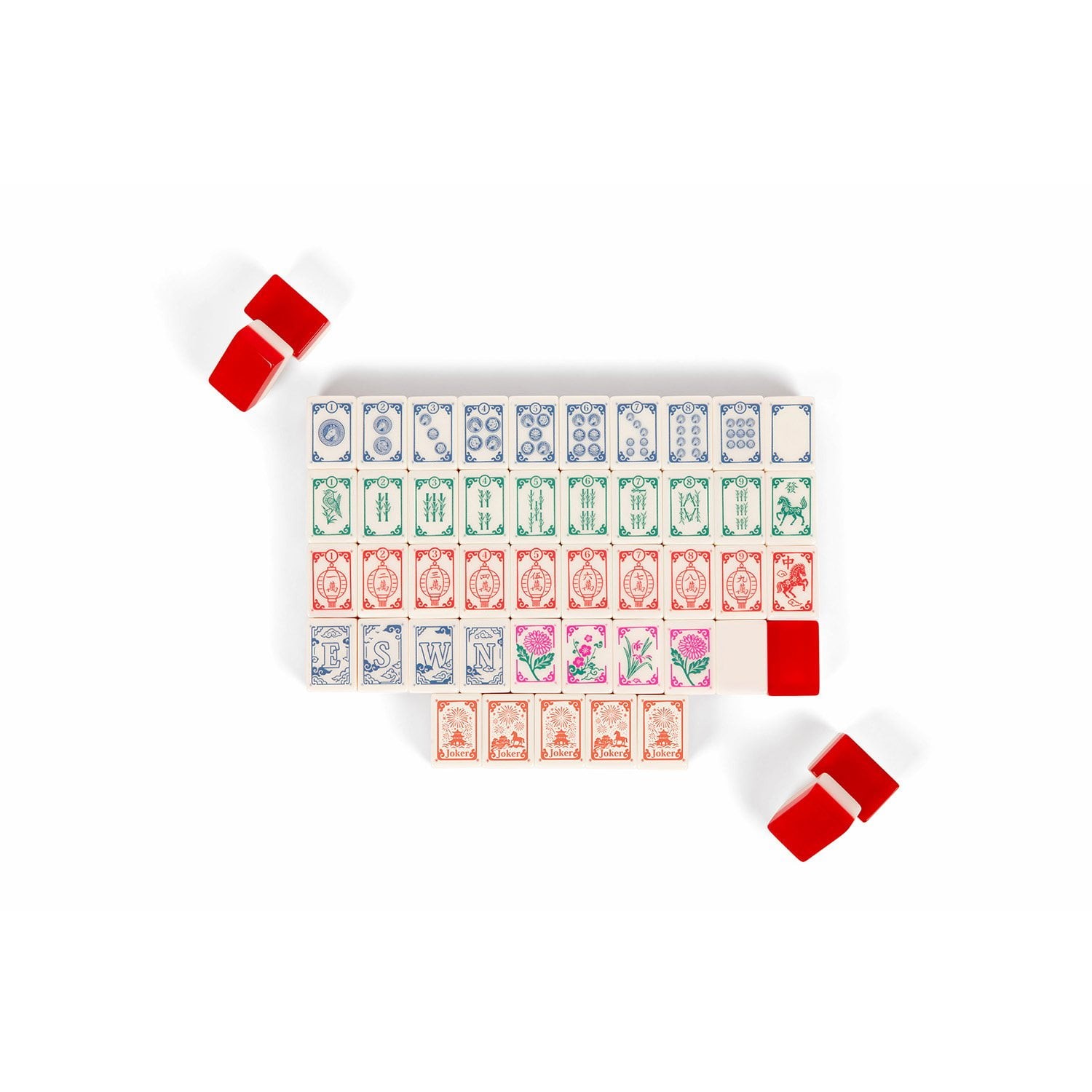 Deluxe Acrylic Horse Lunar Year Edition Mahjong Starter Kit NEW BOX FAST SHIP!!