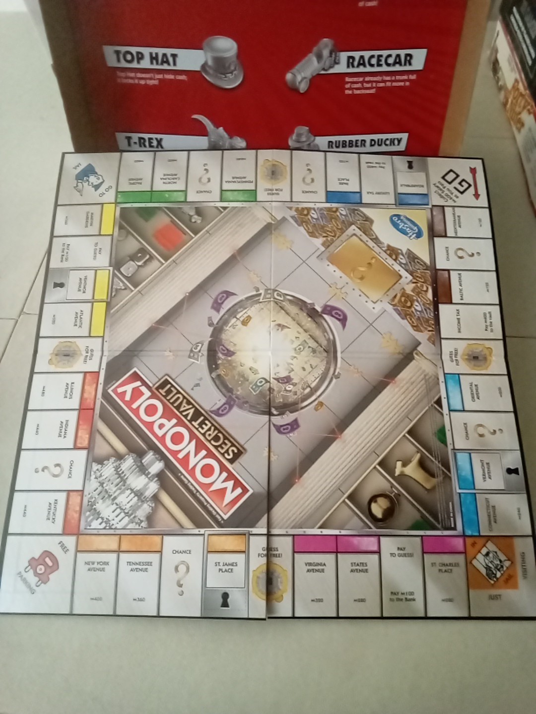 MONOPOLY Secret Vault Board Game for Kids Ages 8 – Up, Family Fun Complete Game