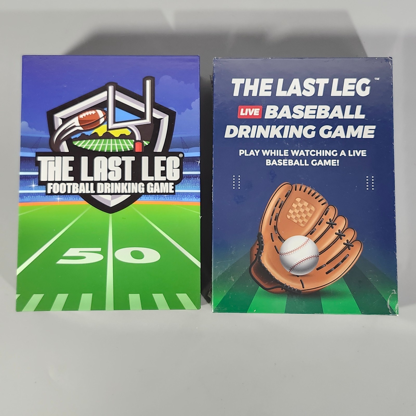 Beer Pressure Last Leg Live Baseball and Football Adult Drinking Card Game Lot