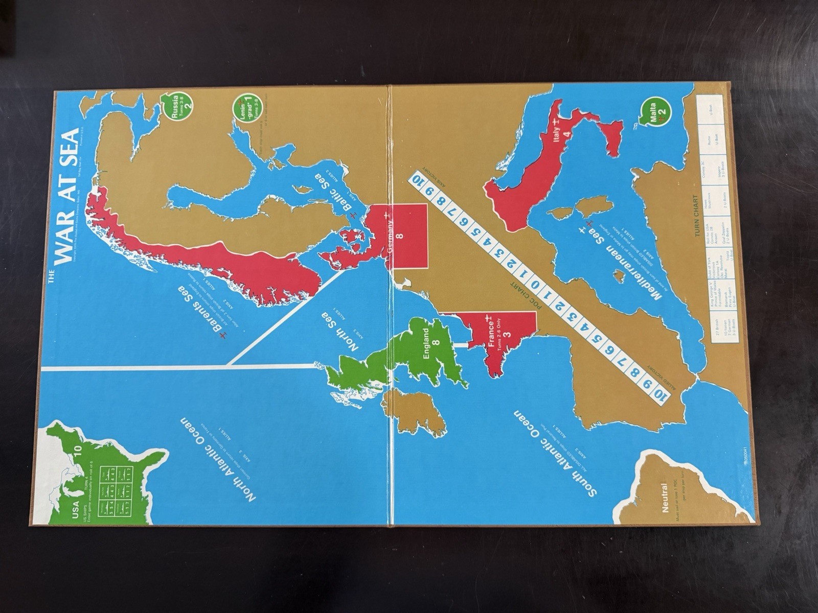 War At Sea Avalon Hill 1976 Board Game