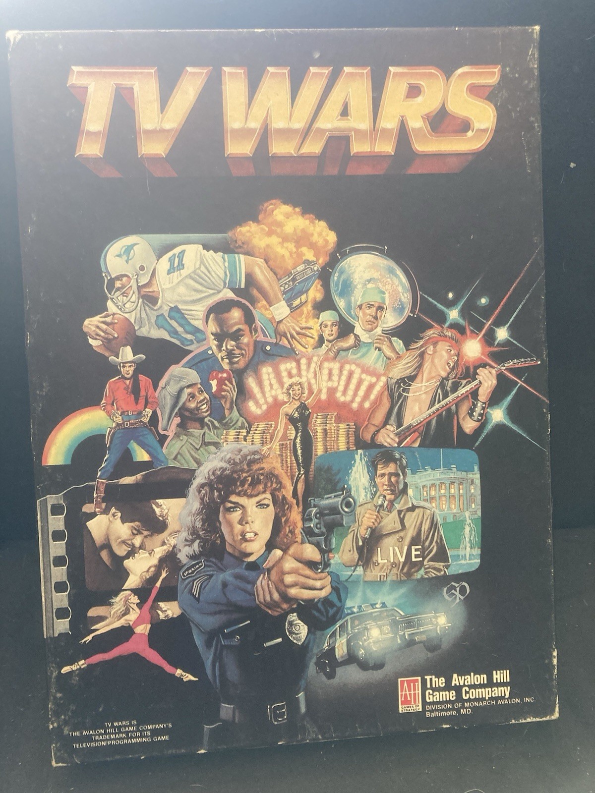 The Avalon Hill Game Company TV Wars Board Game 1987 Television Theme