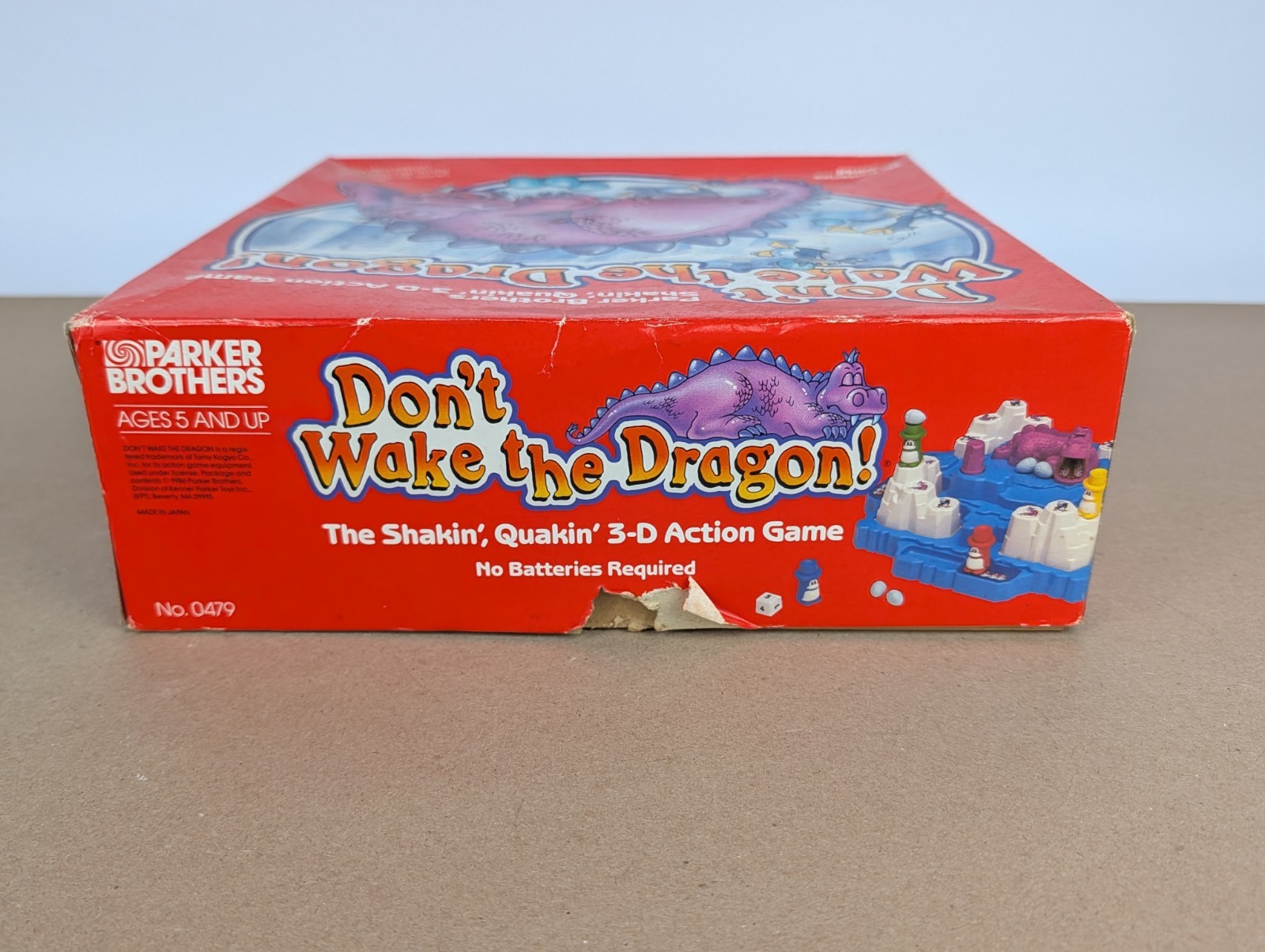 Vintage 1986 Don’t Wake the Dragon 3D Board Game Parker Brothers COMPLETE WORKS!