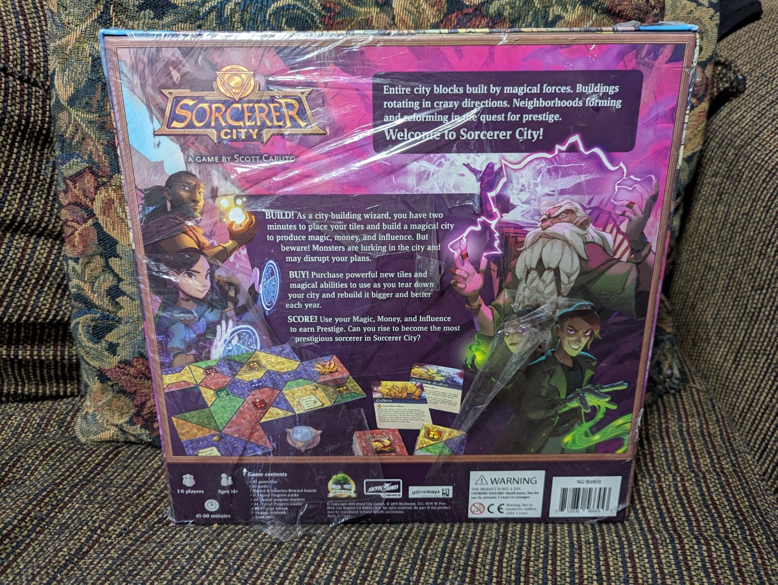 Sorcerer City Board Game Tile Laying Game Scott Caputo Druid City Games NEW