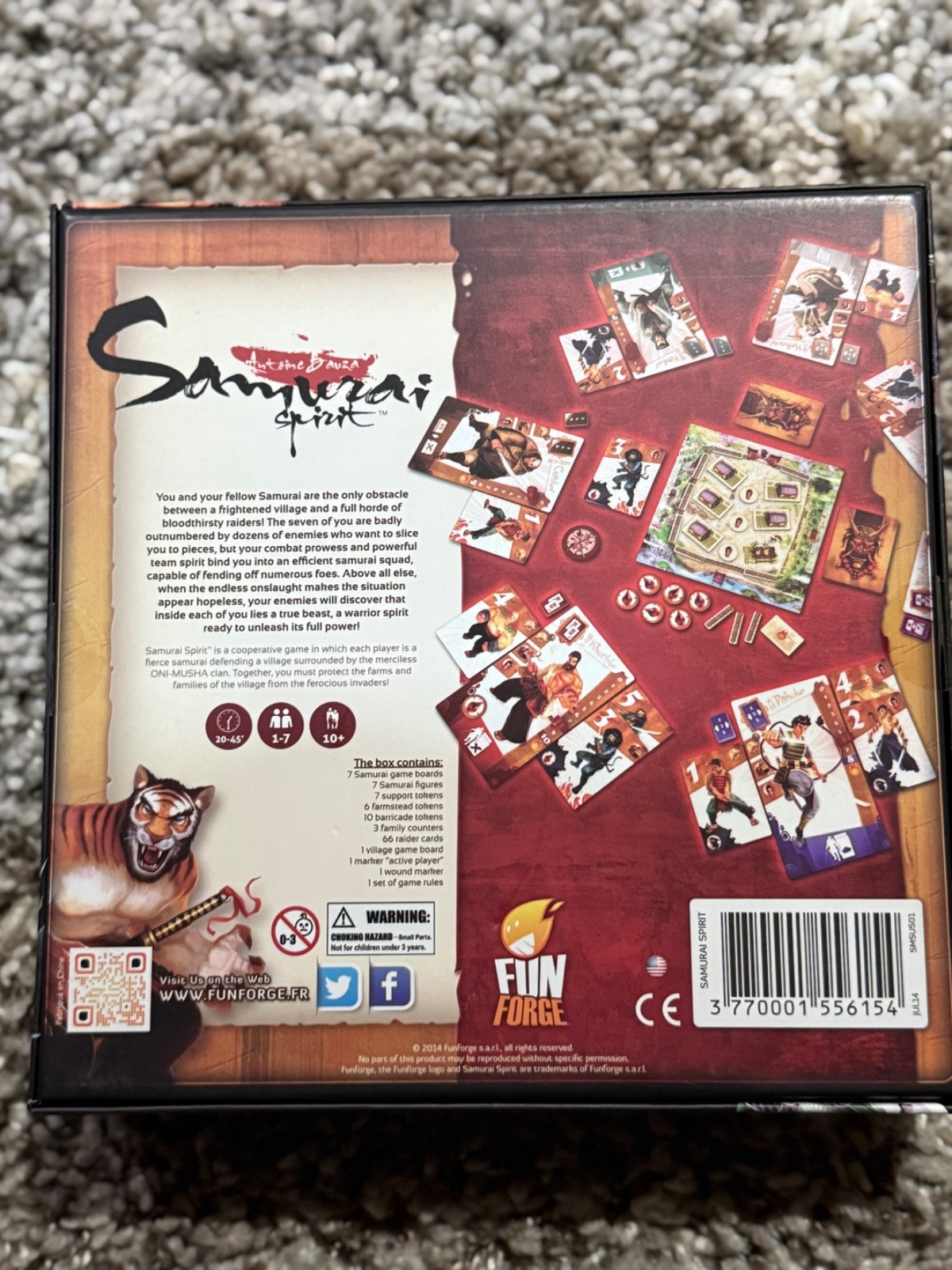 New Sealed Samurai Spirit Board Game by Fun Forge 2014