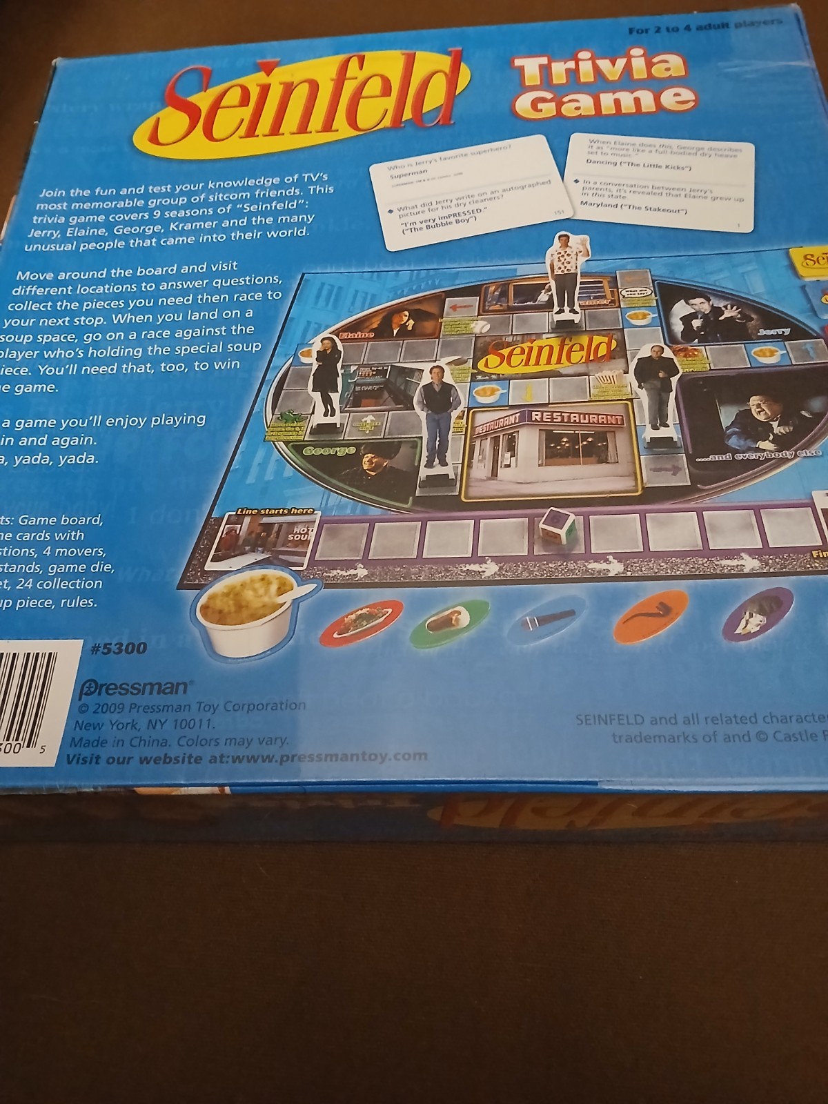 Seinfeld Trivia Game – 2009 Pressman Board Game – NEW IN BOX, FACTORY SEALED!!