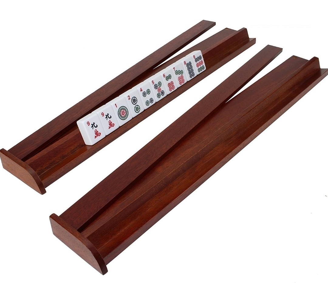 4 Pushers Complete American Mahjong Set in Wooden Case, 166 Tiles(Mah Jong mah J