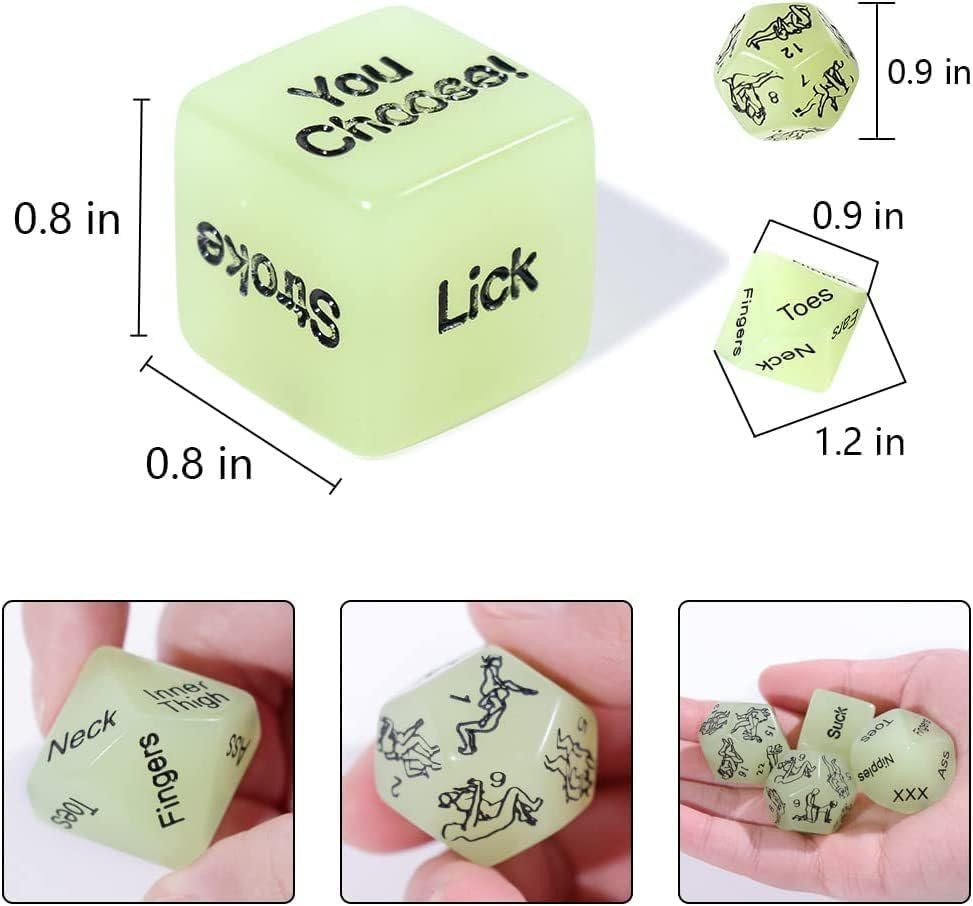 Sex Dice for Adults Couples Glowing Sex Dice Games Fun Dices for Couple Lover…