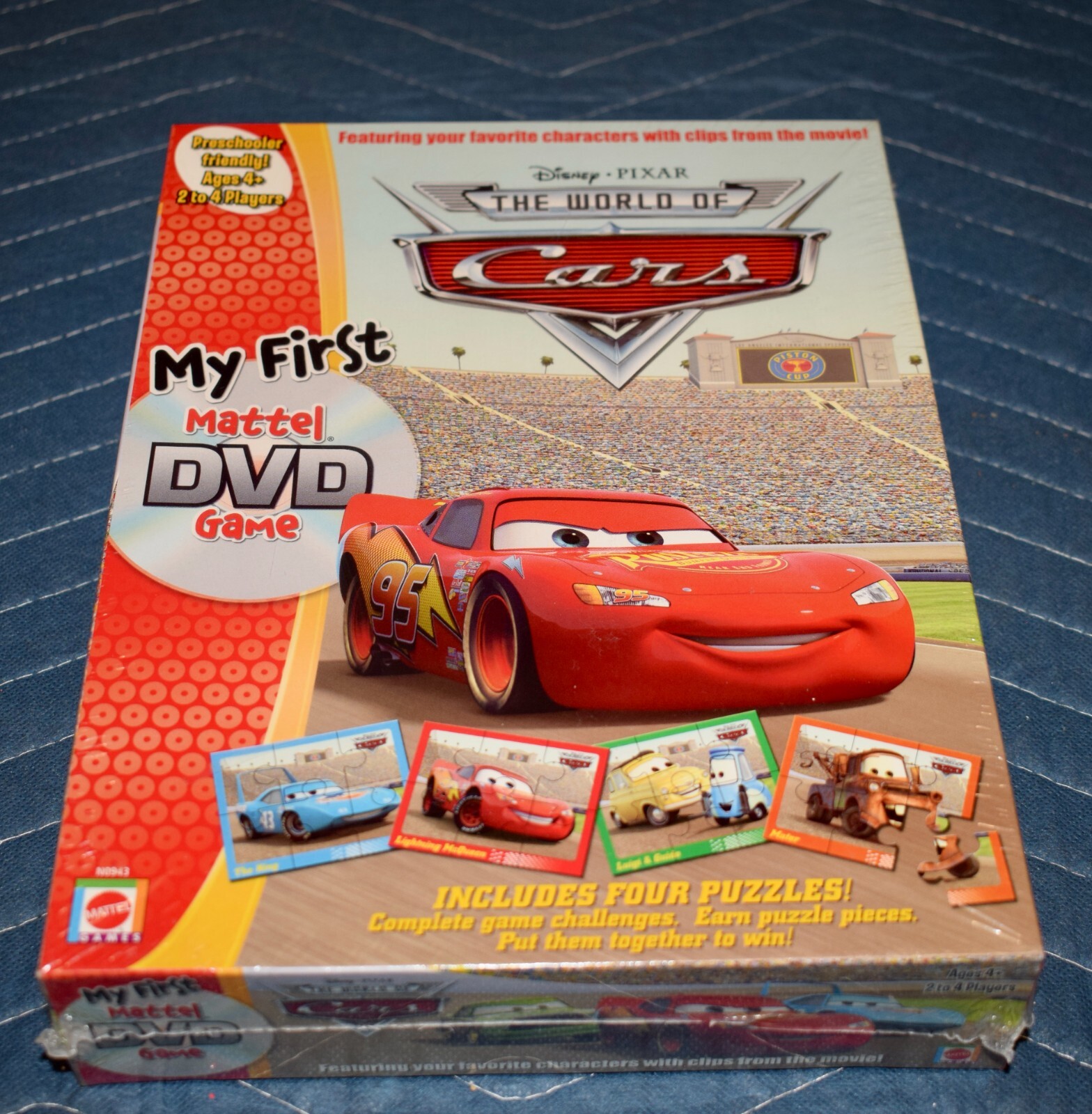 Disney Pixar The World of Cars DVD Game Includes 4 Puzzles & Challenges NEW ~B2
