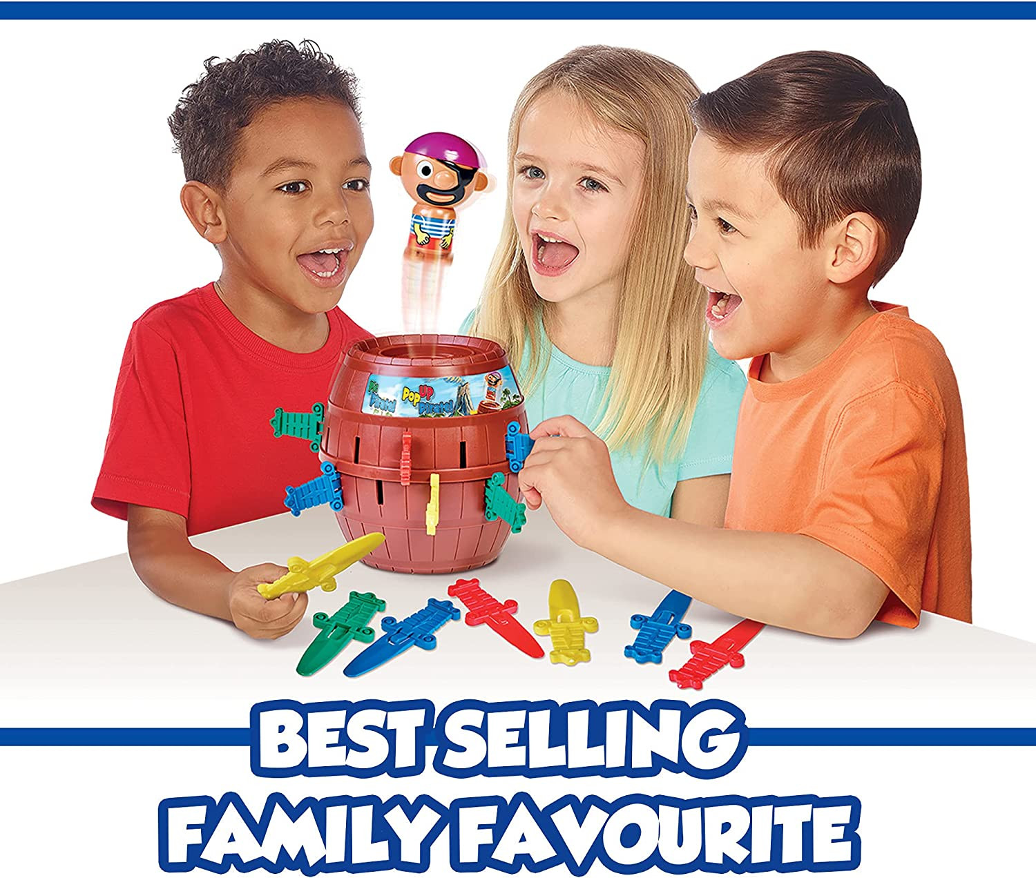 TOMY Pop-Up Pirate Board Game – Fun Family Game Night Activity for Kids Ages 4+