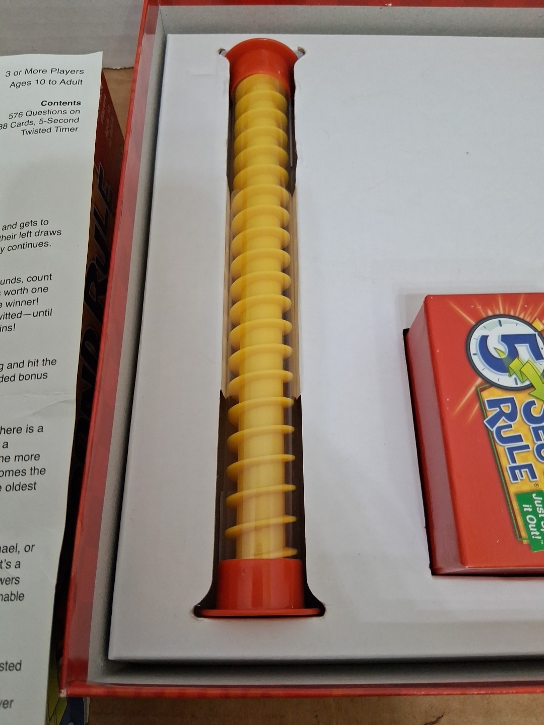 5 Second Rule Game, Just Spit it Out age 10+ Family Game Complete