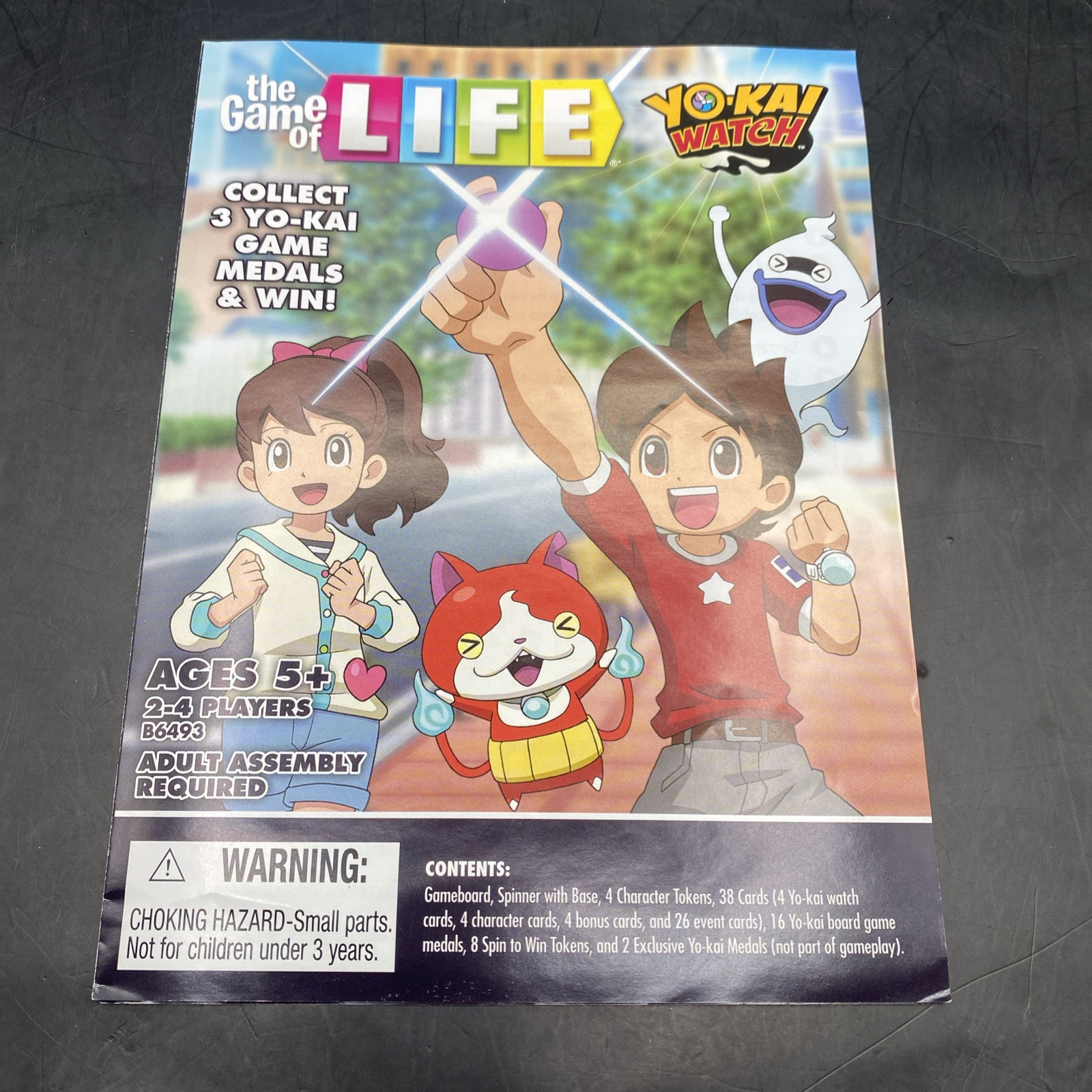 The Game of Life Yo-kai Yokai Watch Edition Board Game Hasbro Complete W Medals