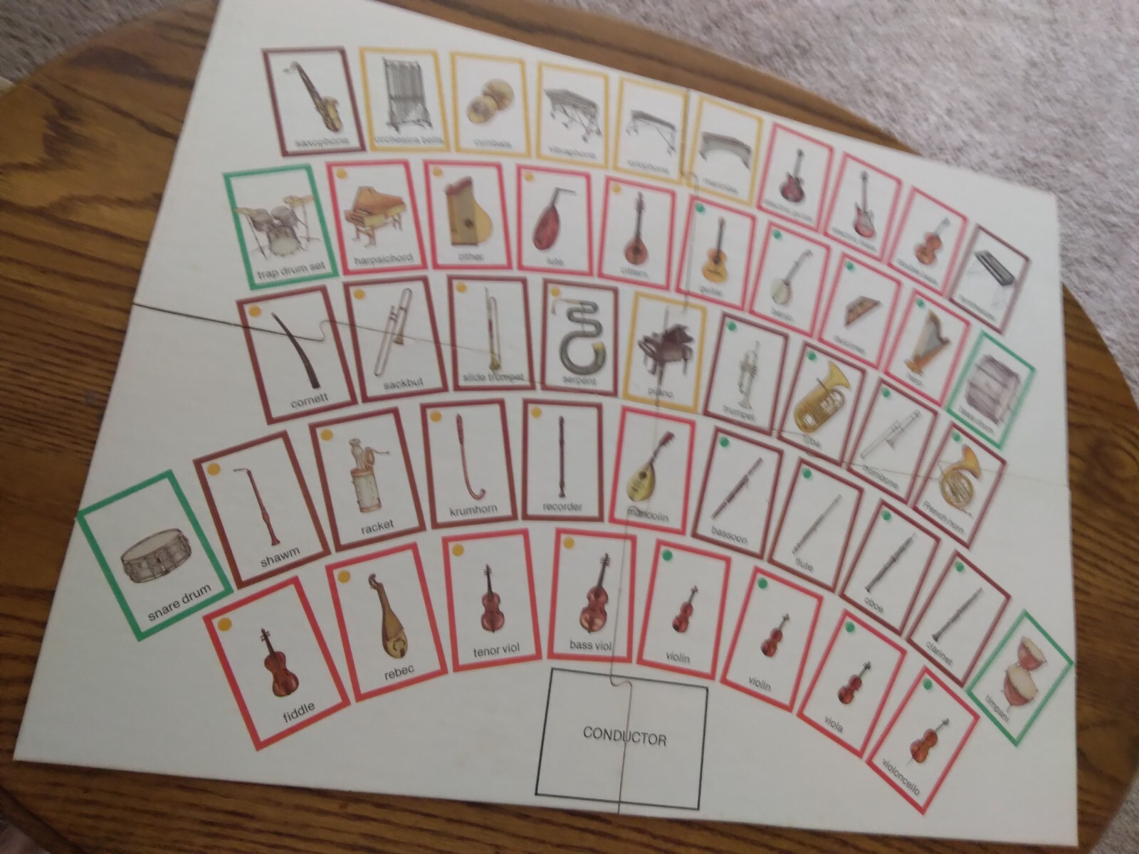 Vintage Music Maestro Board Game Educational Games 5 in 1 by Aristoplay