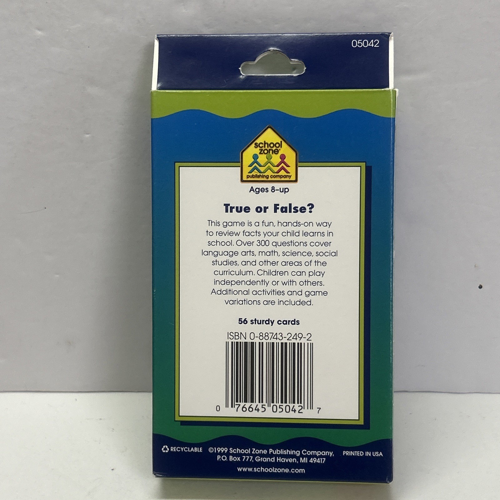 school zone true or false game cards ages 8 – up