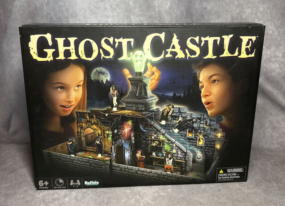 Buffalo Games Ghost Castle Board Game 2020 3D Haunted Escape Family Spooky