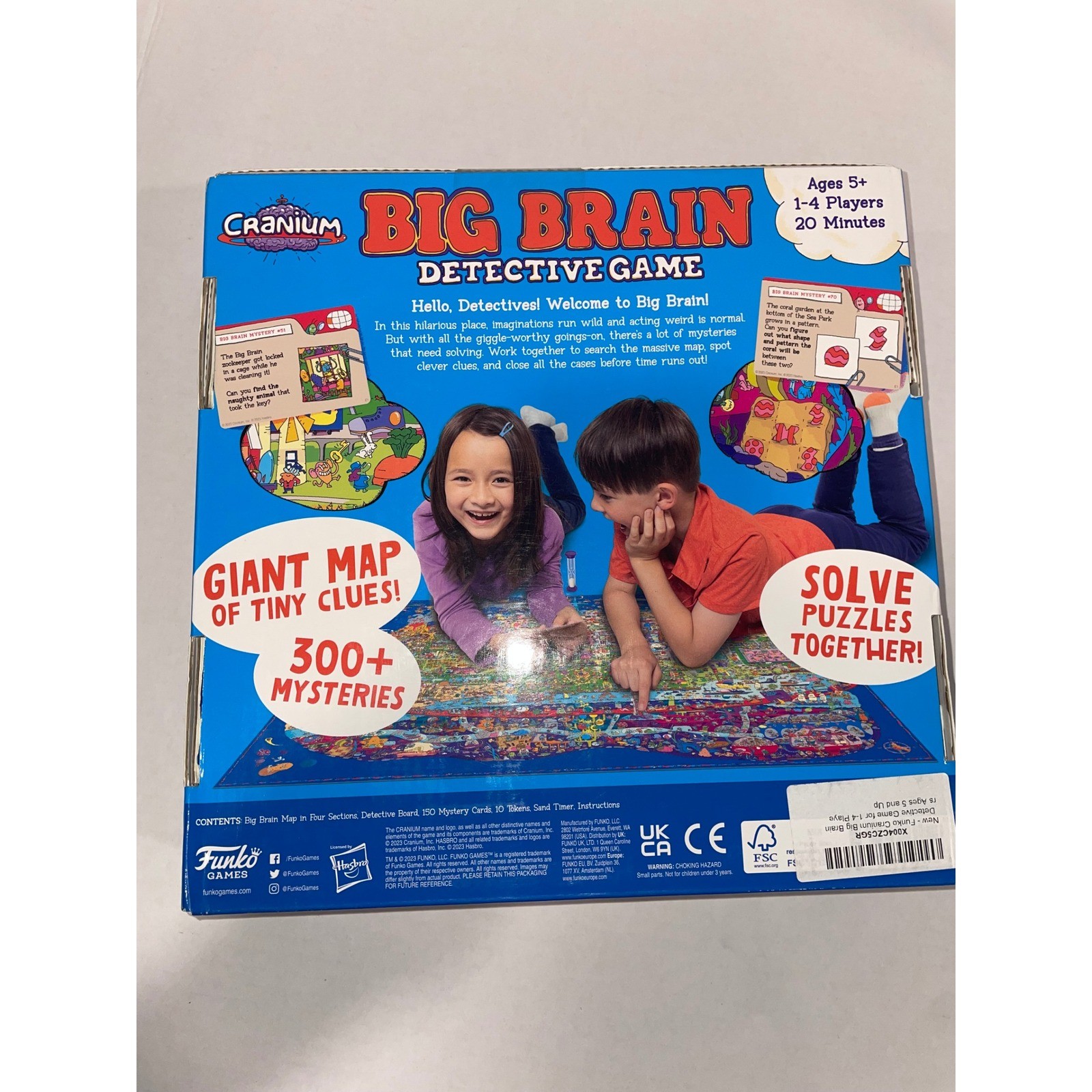 NEW – Big Brain Detective Game – Ages 5+, 1 to 4 Players