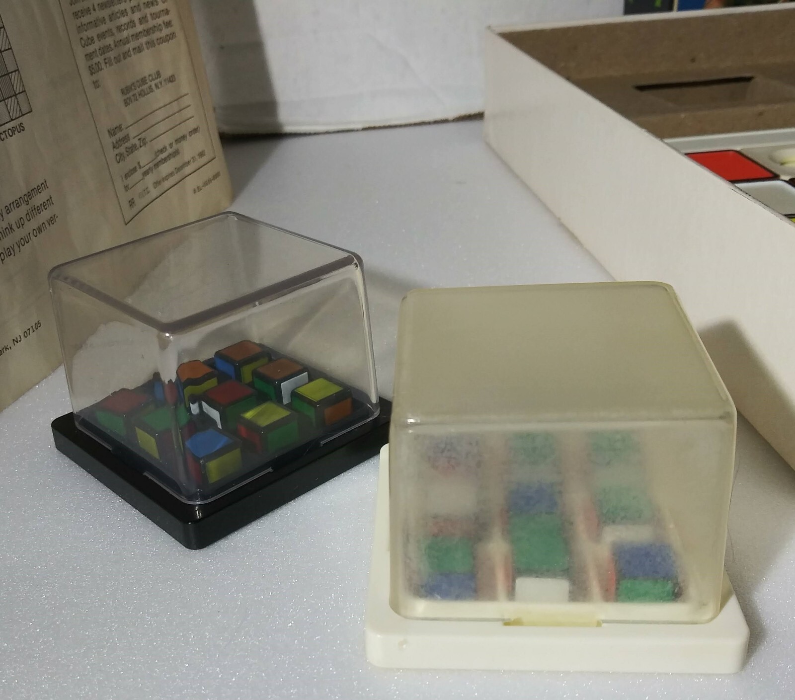 Vintage 1982 Rubiks Race Game By Ideal Complete, Rubiks Cube Face Matching Game