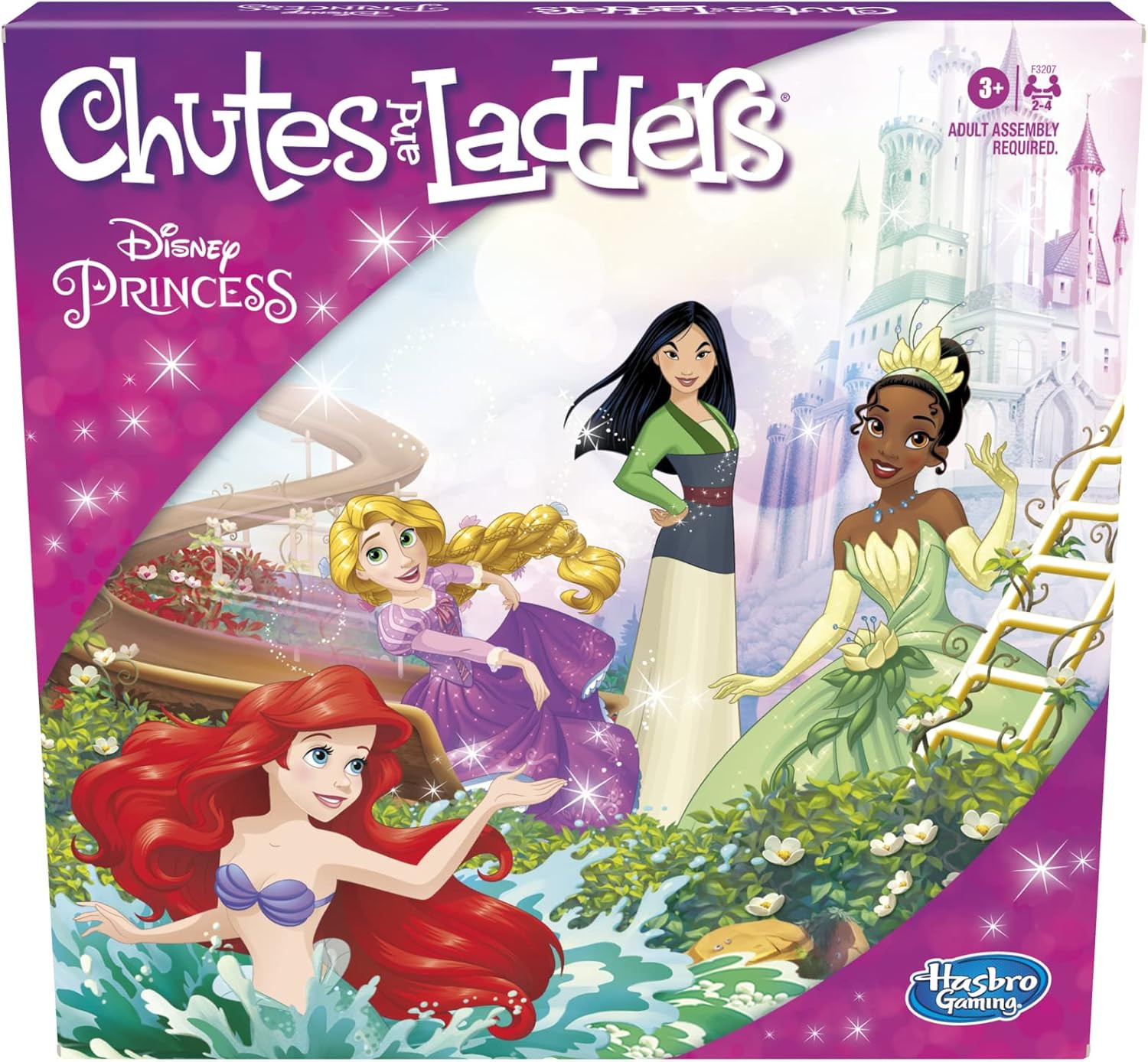 Gaming Chutes and Ladders: Disney Princess Edition Board Game for Kids Ages 3
