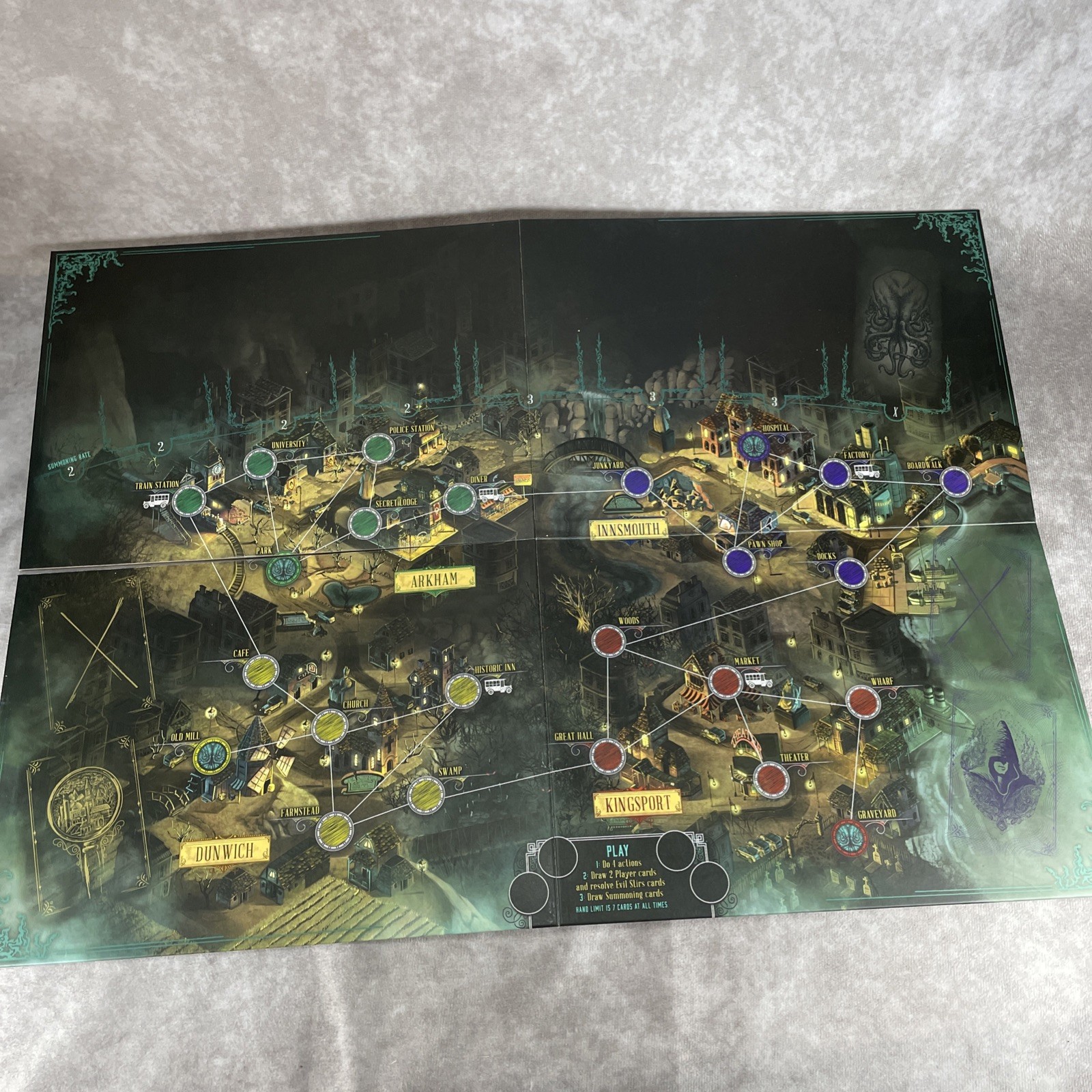 Pandemic Reign Of Cthulhu Z-Man Games Board Game – 100% Complete