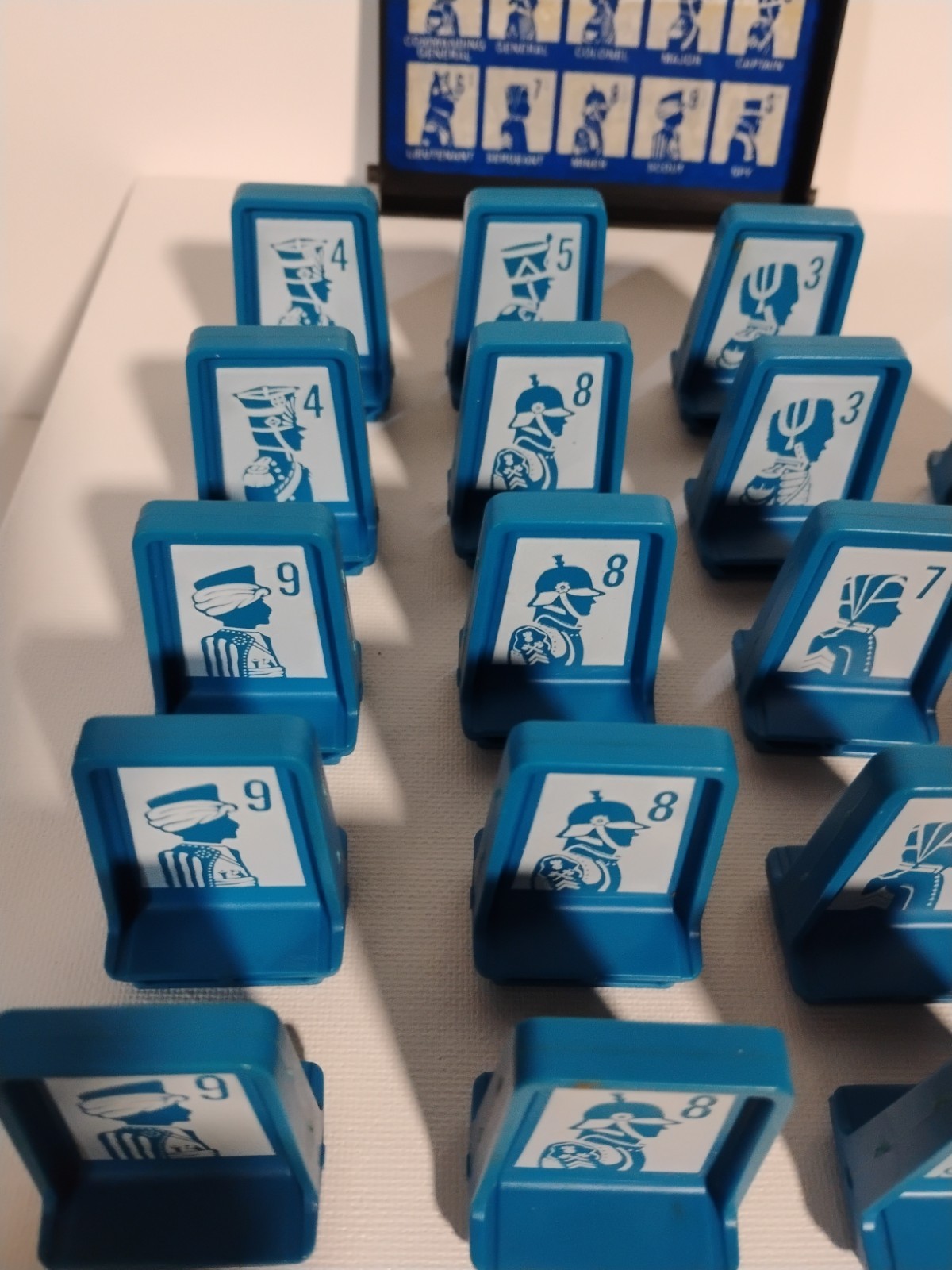 Vintage Milton Bradley Electronic Stratego 19 Game Pieces And 1 Cover