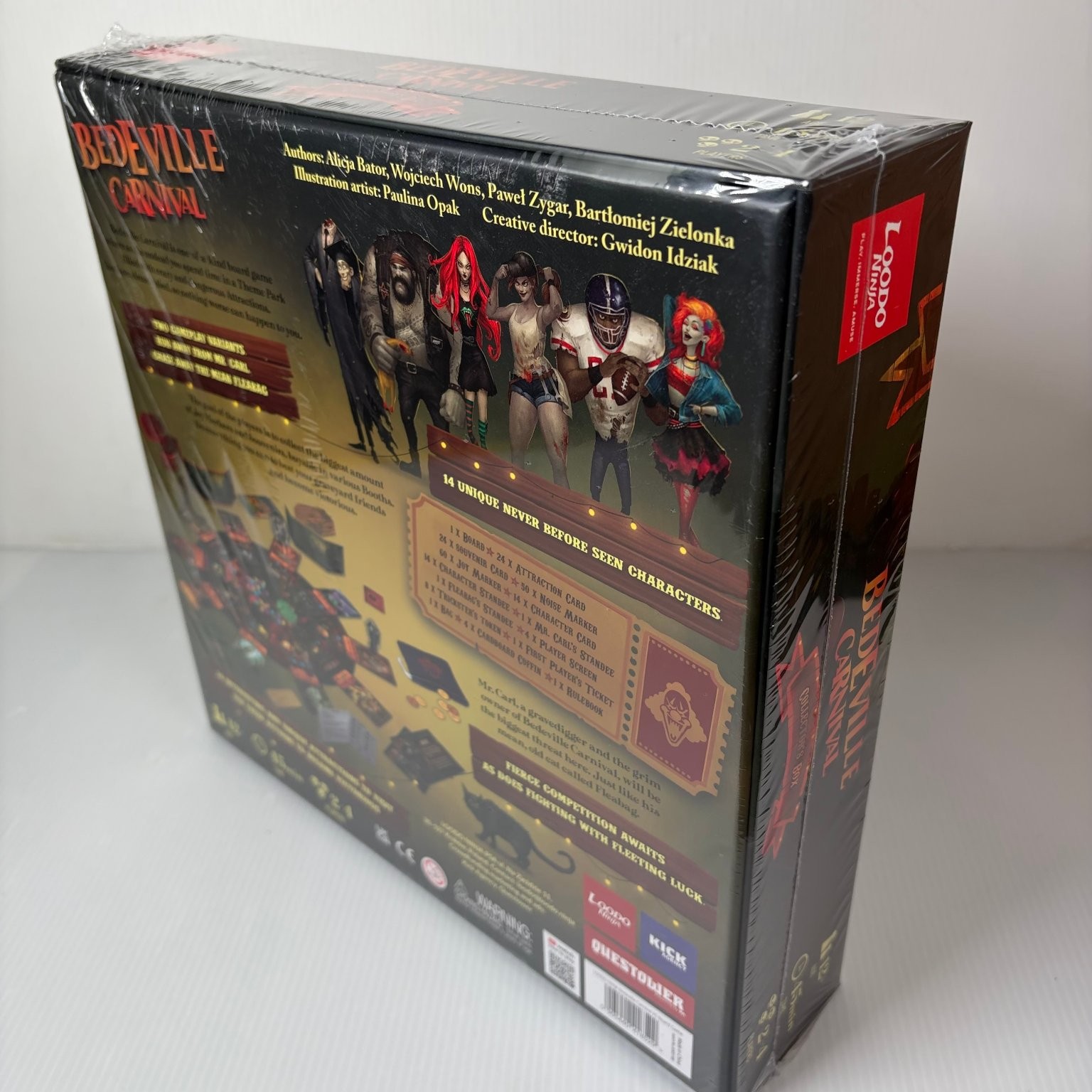 Bedeville Carnival Collector’s Box Horror Board Game 2-4 Players Loodo Ninja