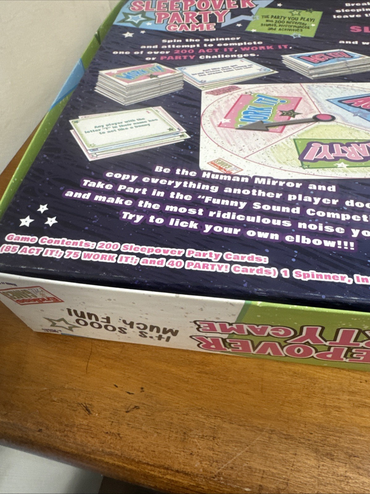 The Sleepover Party Board Game 200 Activities Slumber (missing Instructions)