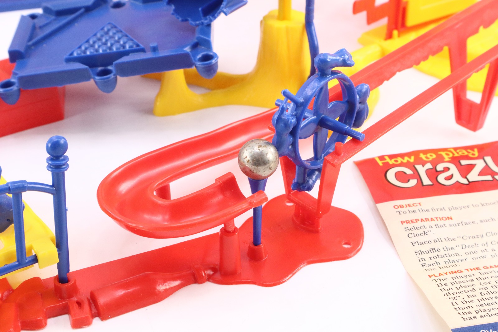 Vtg 1964 Ideal CRAZY CLOCK Game 100% Working & Working W/ Box