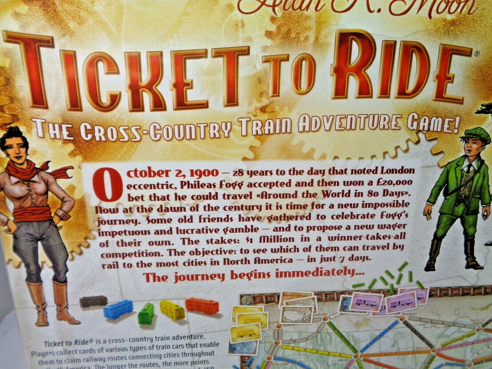 Days of Wonder Ticket To Ride by Alan R. Moon Train Adventure Board Game SEALED