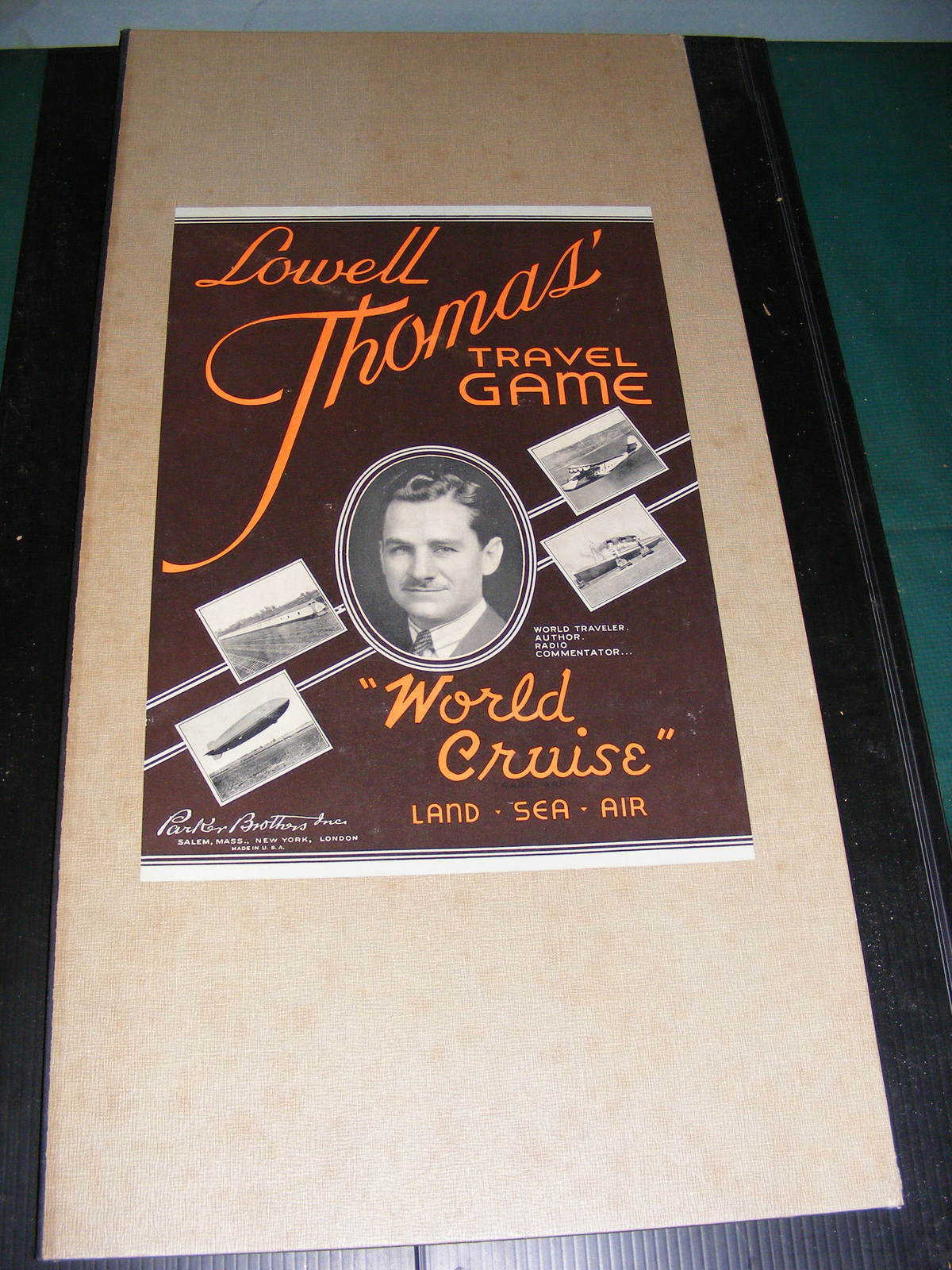 RARE 1937 Lowell Thomas World Cruise Travel Game