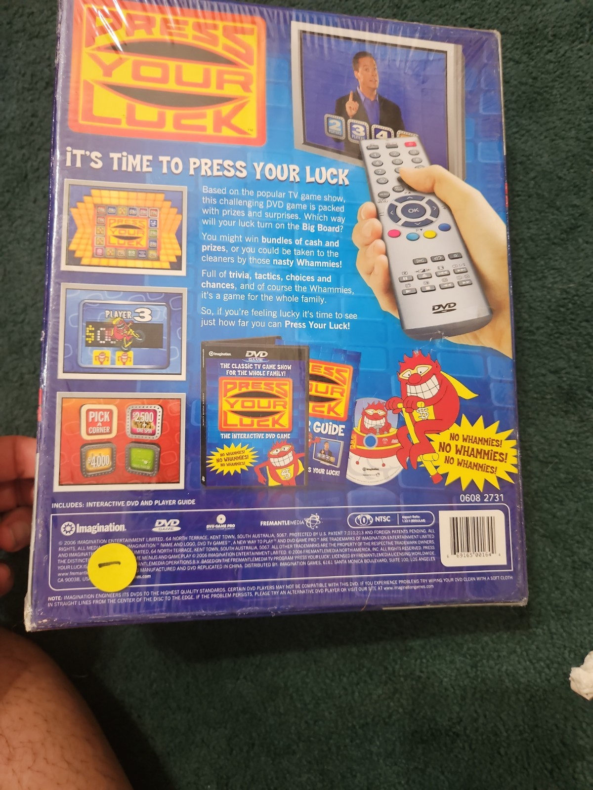 PRESS YOUR LUCK Interactive DVD TV Game By Imagination Whammy No Whammies