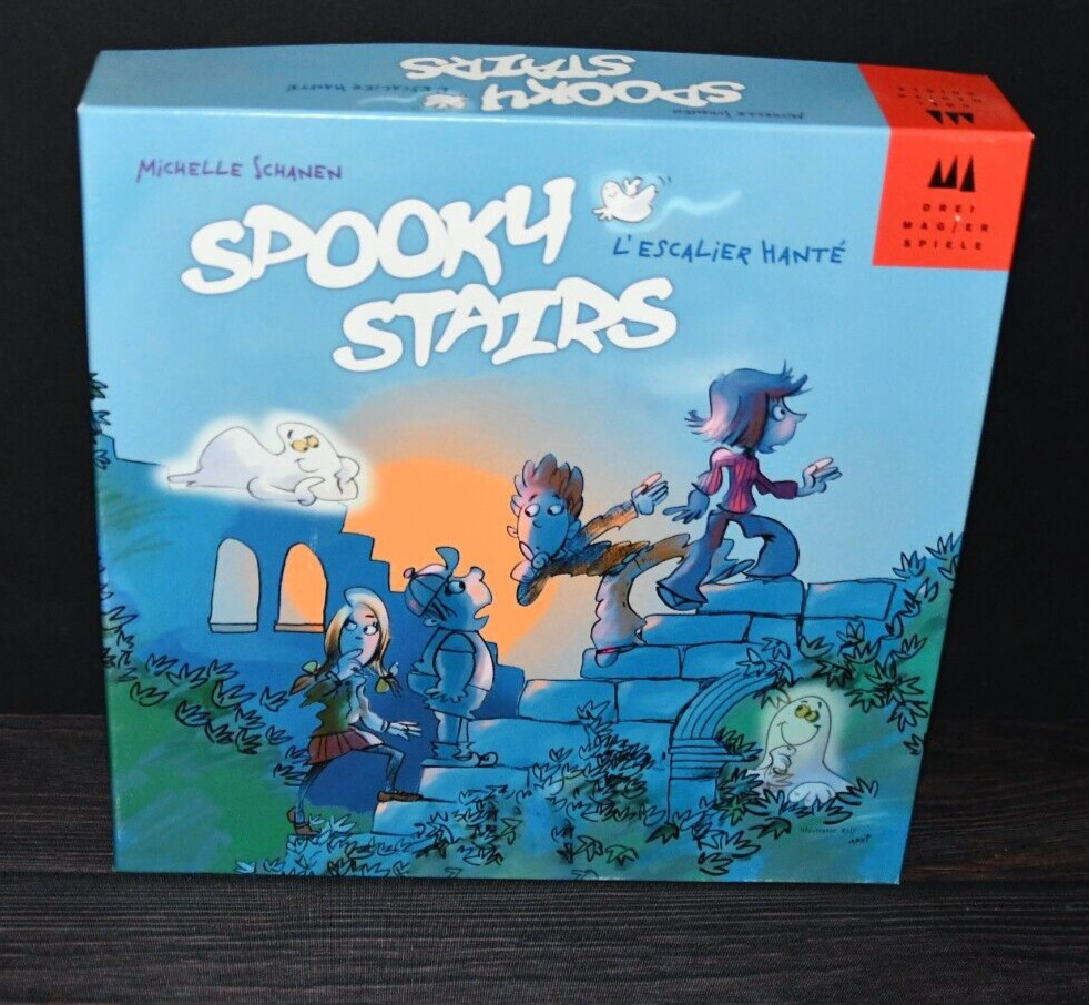 Spooky Stairs Board Game Drei Magier Spiele OOP Childrens Classic *(Note)
