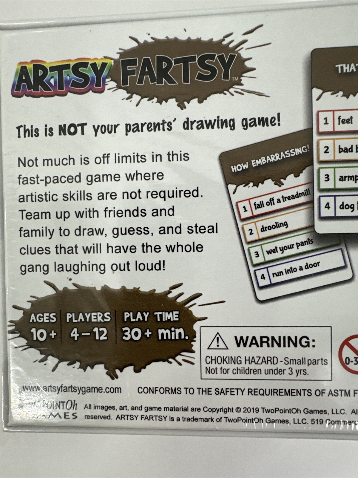 Artsy Fartsy – Not Your Parents’ Drawing Game by TwoPointOh Games – NEW/SEALED!
