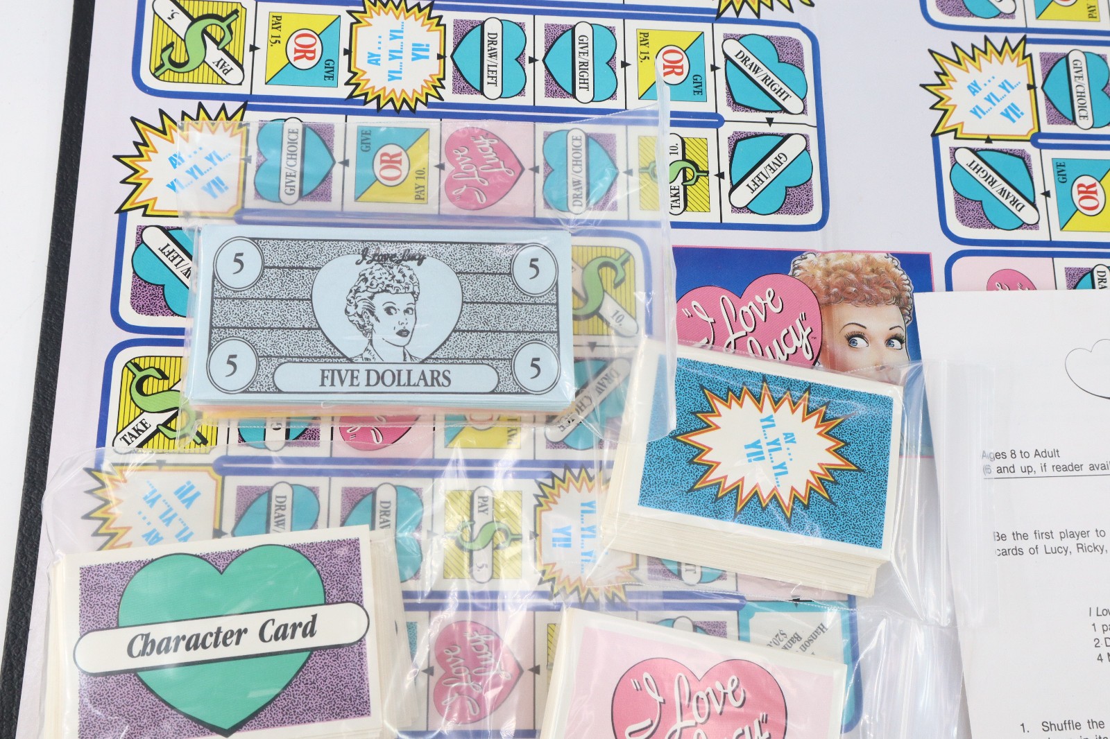Vtg 1990 I Love Lucy Board Game Talicor 100% Complete