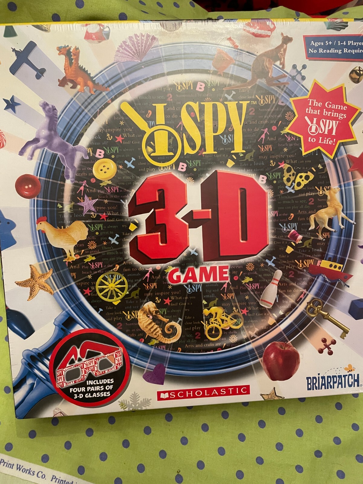 Briarpatch I Spy 3-D Board Game Scholastic Age 5 Years And Up New Sealed