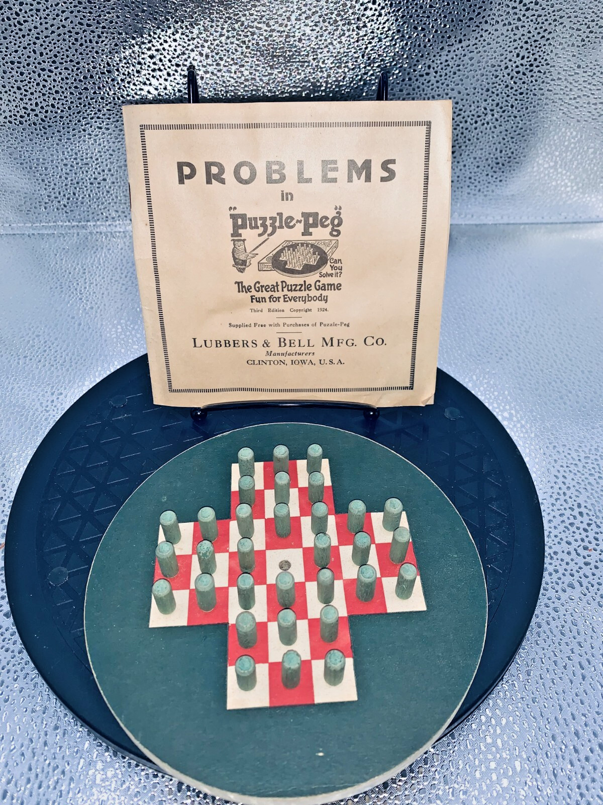 Vintage 1924(?) Puzzle Peg Game with Original Box