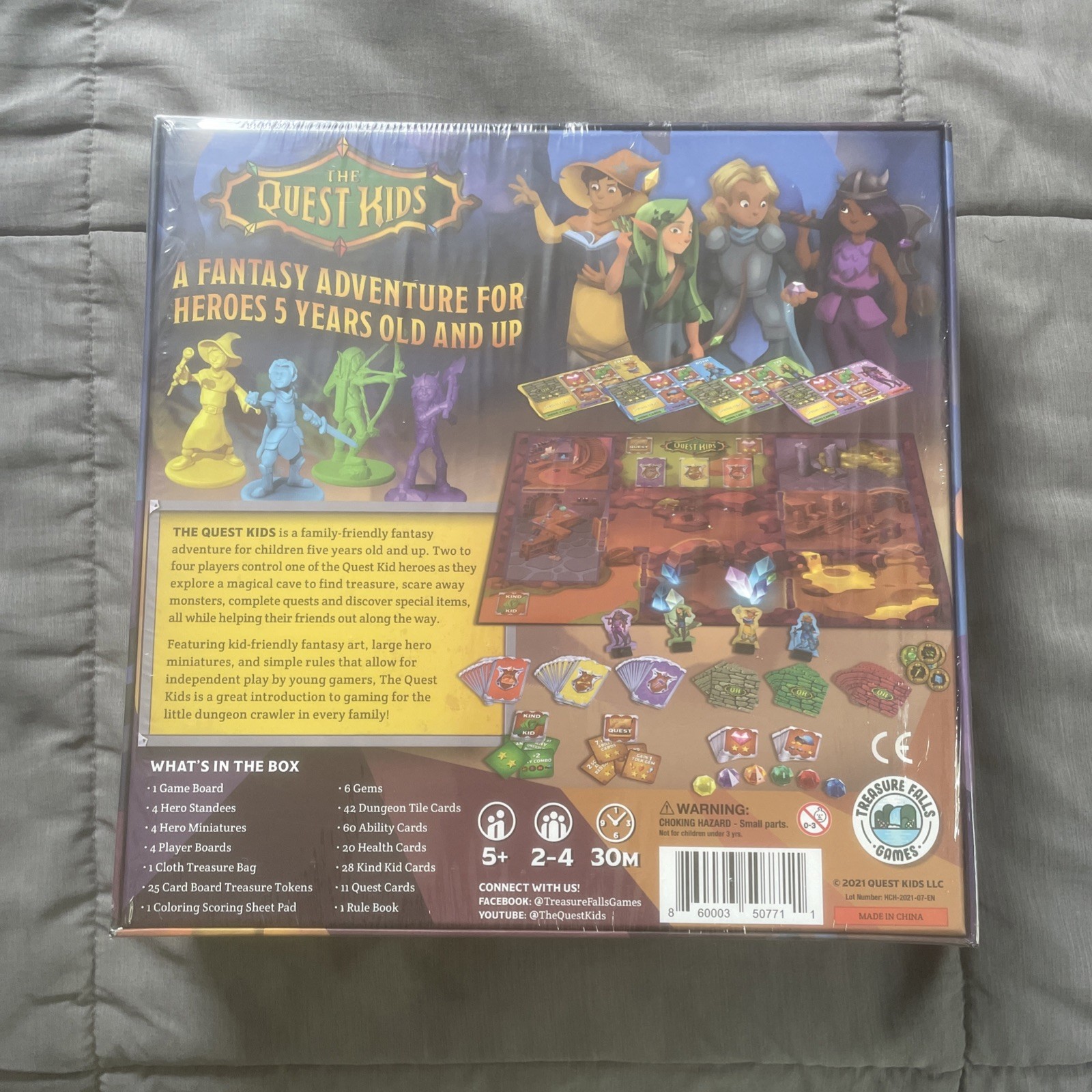 The Quest Kids Board Game for Kids Ages 5+ Family Fantasy Tabletop Adventure NEW