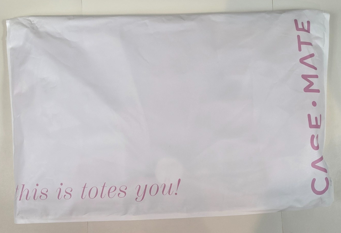 Case-Mate Mahjong Jelly Tote Set Ballet Pink Bow 4-Piece Clear Bag Rack Sleeve