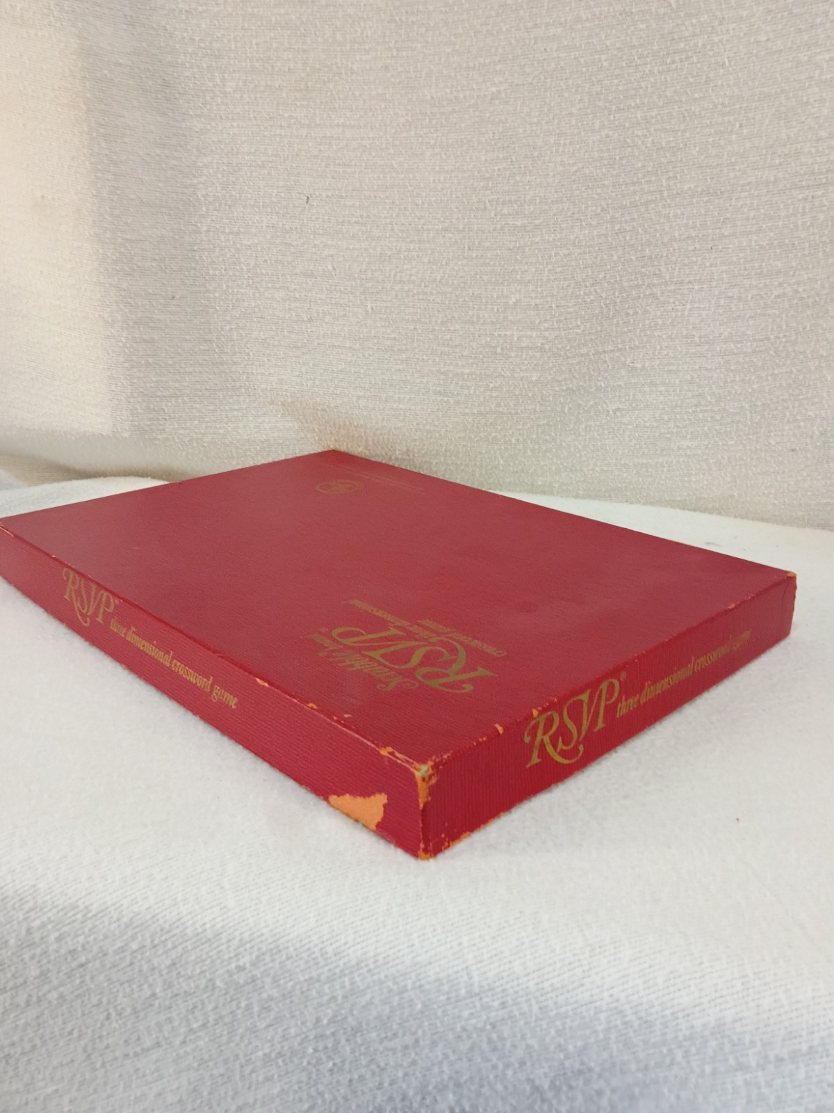 Vintage 1966 Scrabble RSVP 3D Crossword Game Selchow & Righter 74/75 Blocks