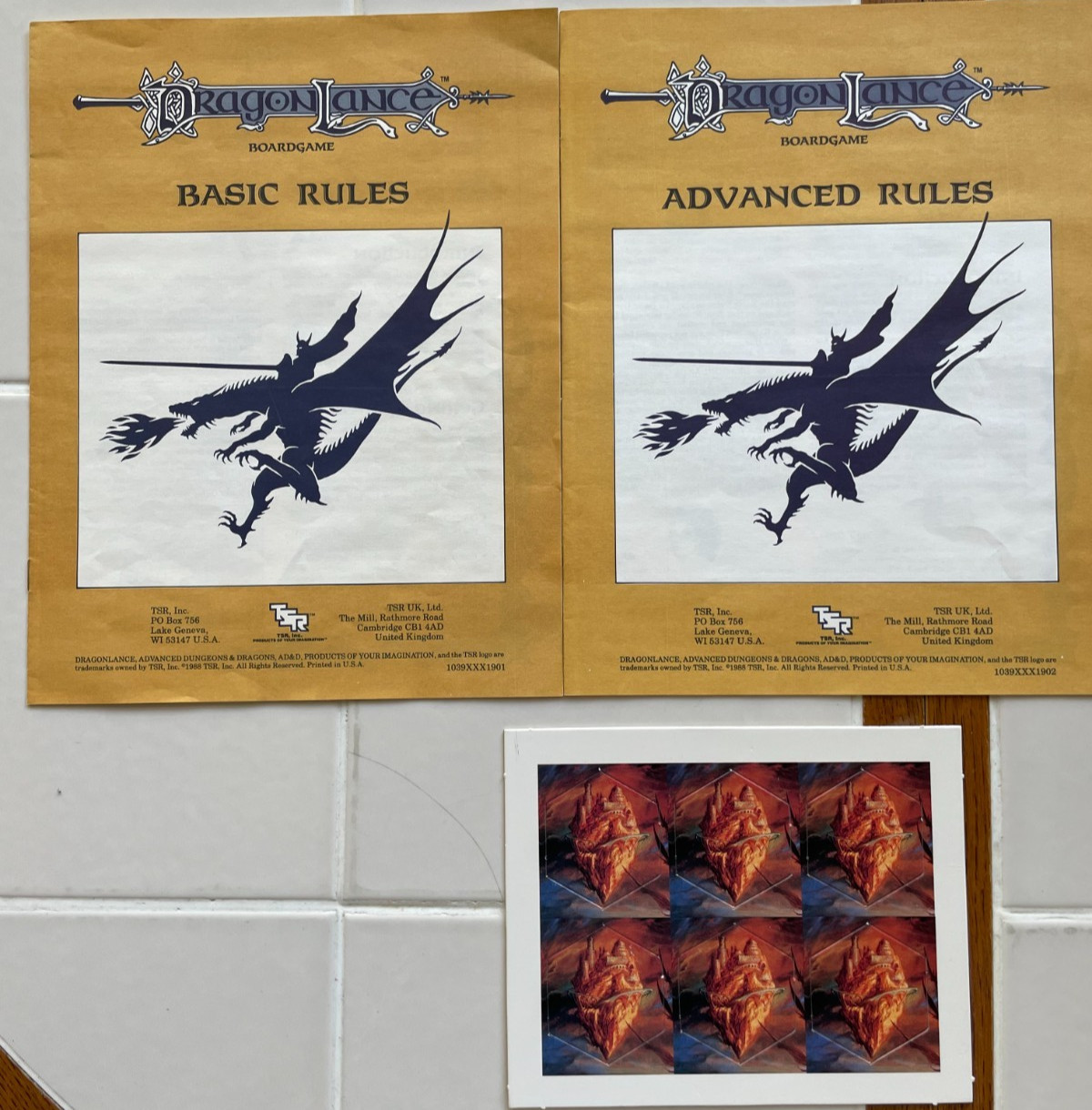 DragonLance Board Game – TSR Dungeons & Dragons -1988 -Good 99.5% complete