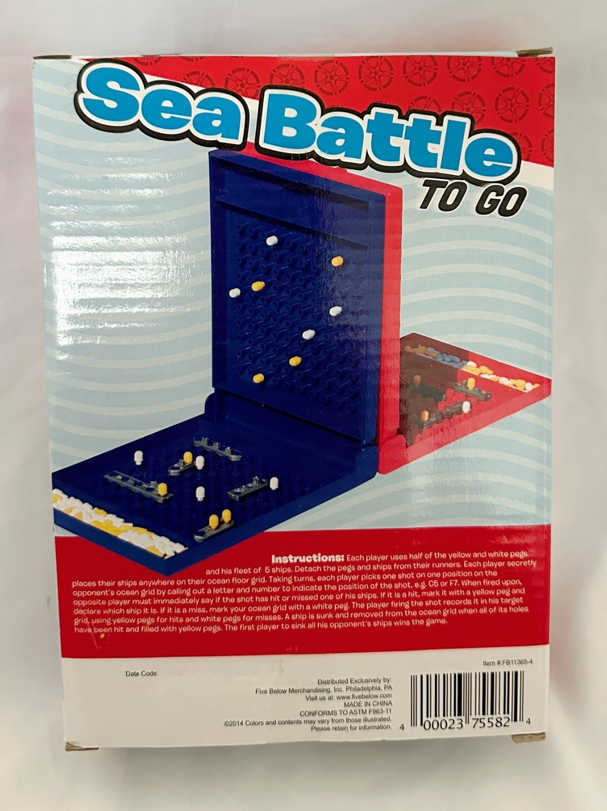 🚢 Sea Battle To Go Travel Game 💥 NEW Sealed